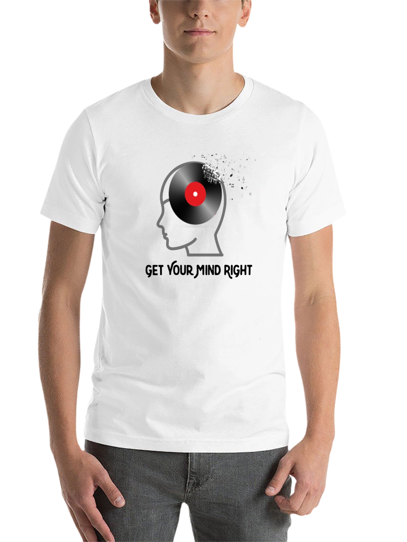 Black Get Your Mind Right Graphic Tee view 14