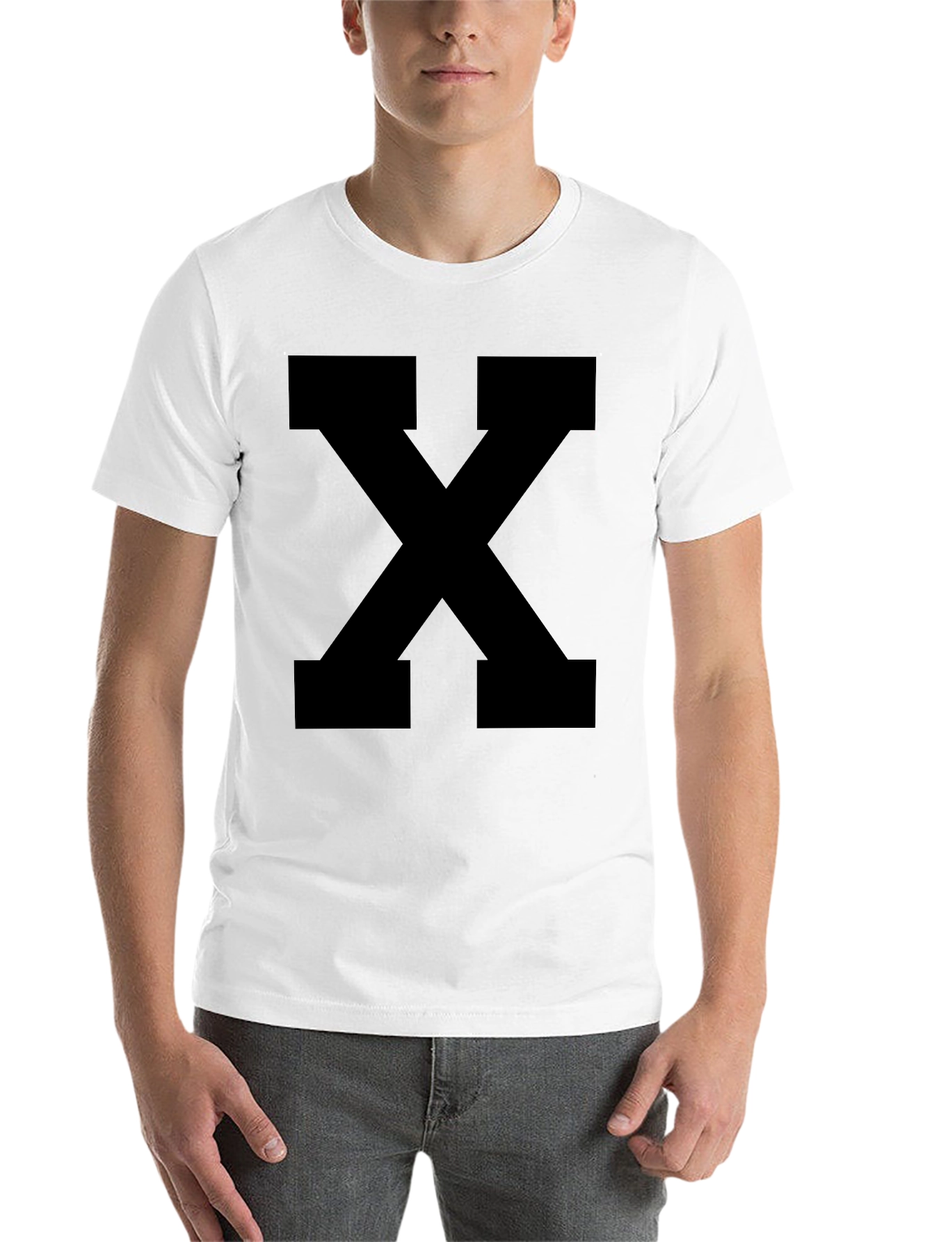 Black Bold Black "X" Graphic Tee - Casual Style view 14