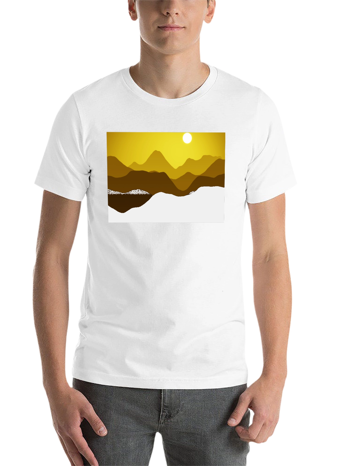 Black Scenic Mountain Graphic Tee view 14