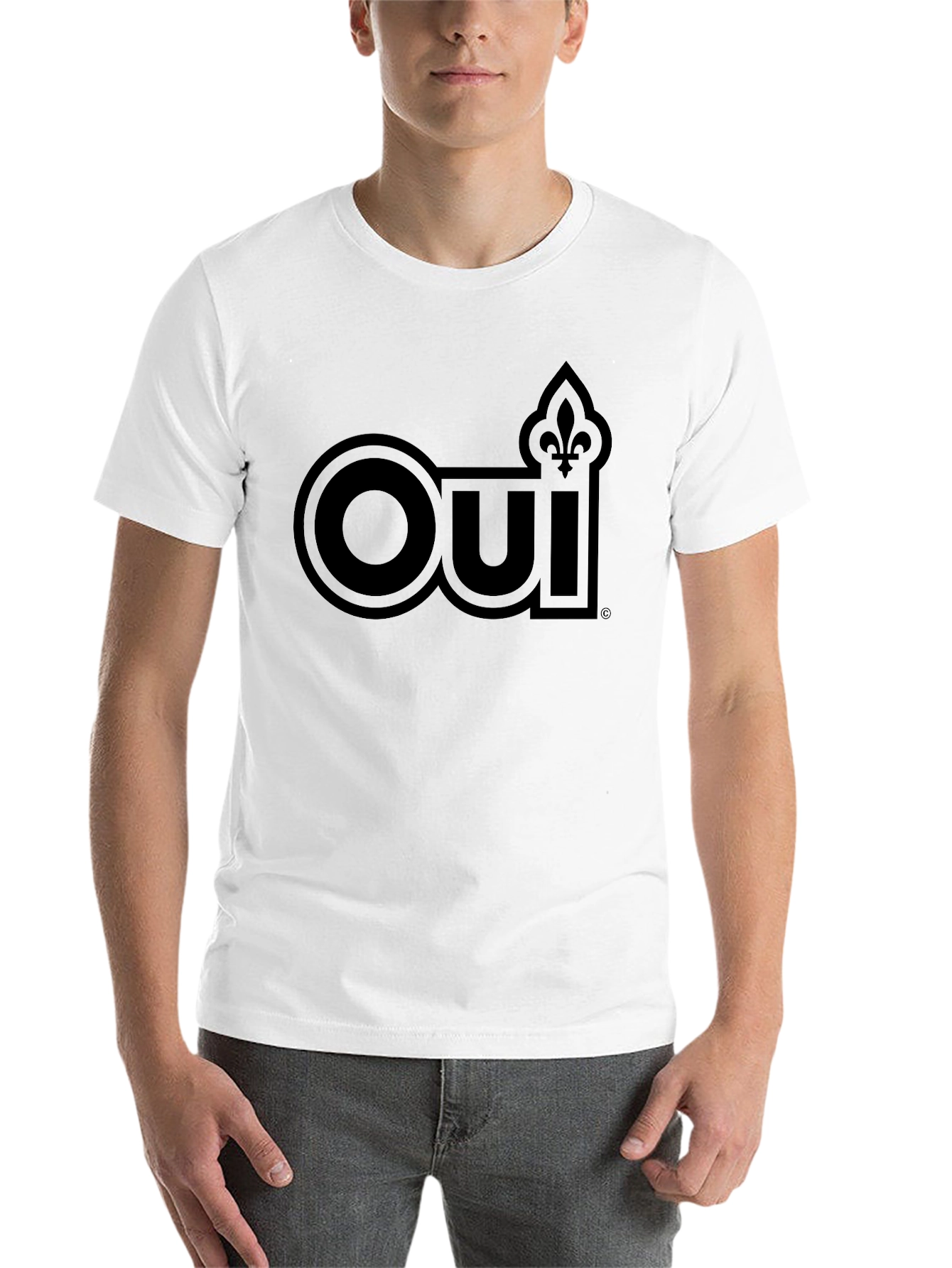 Black Oui Graphic T-Shirt - Stylish Black Tee view 14