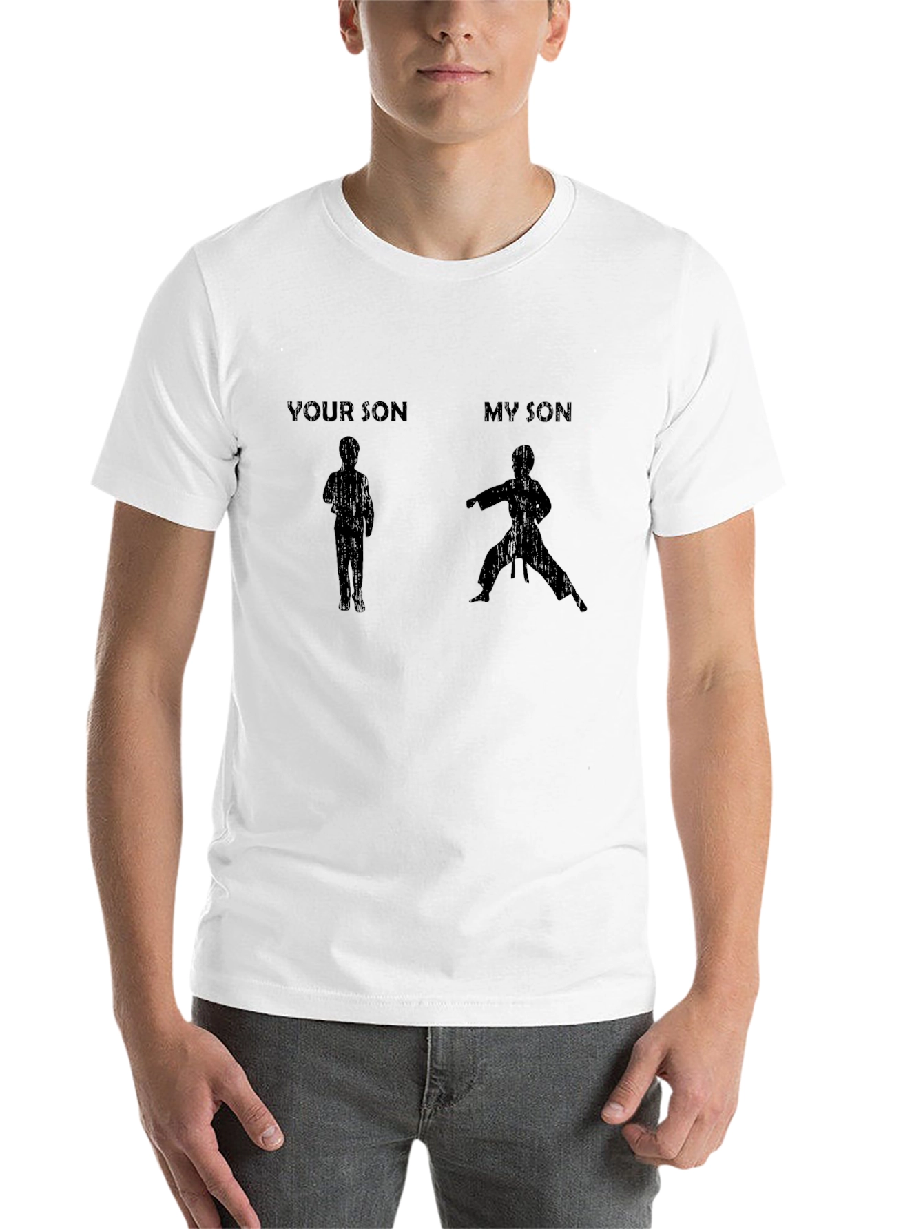 Black Your Son My Son Karate Black T-Shirt view 14