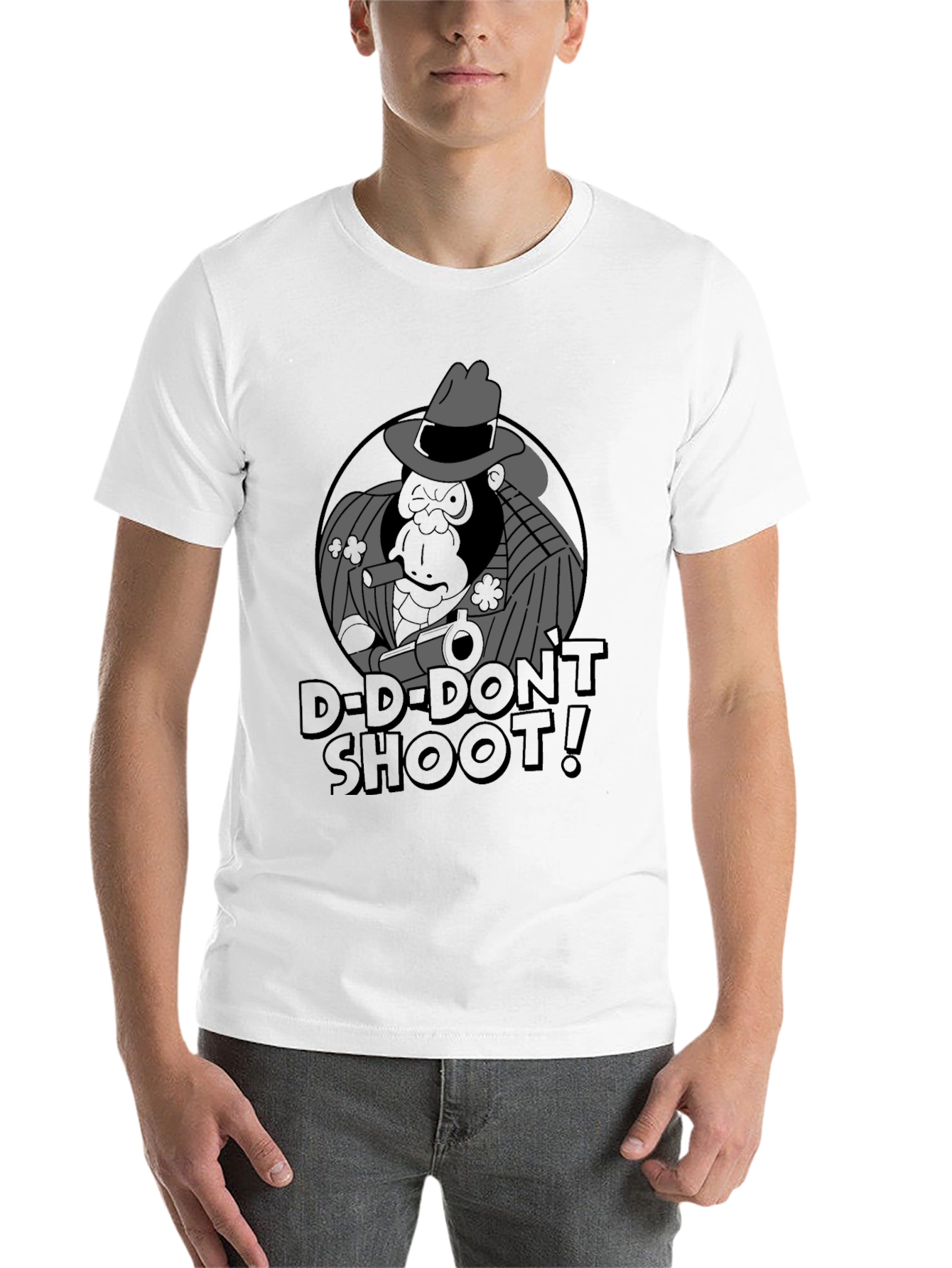 Black Dont Shoot Gorilla Graphic T-Shirt view 14