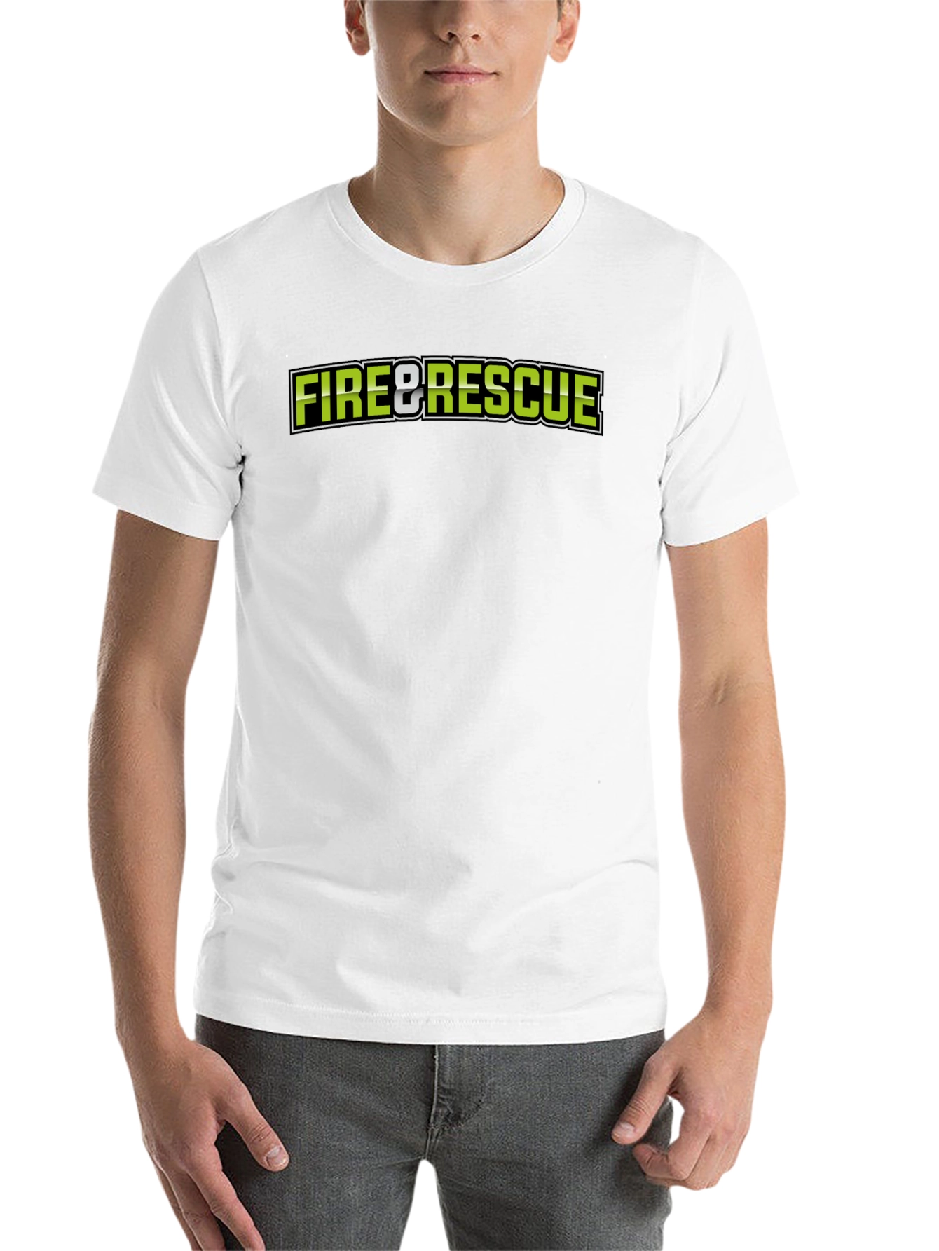 Black Fire & Rescue Black Graphic T-Shirt view 14