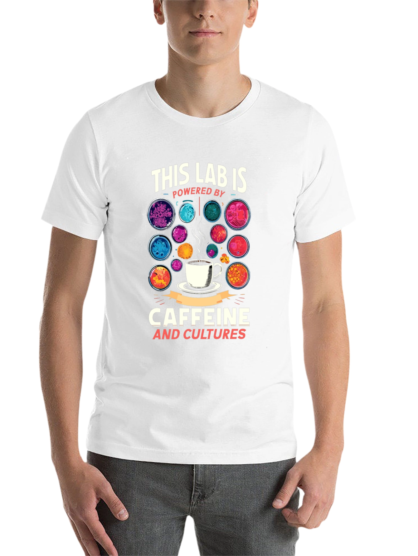 Black Lab Powered by Caffeine and Cultures Graphic Tee view 14