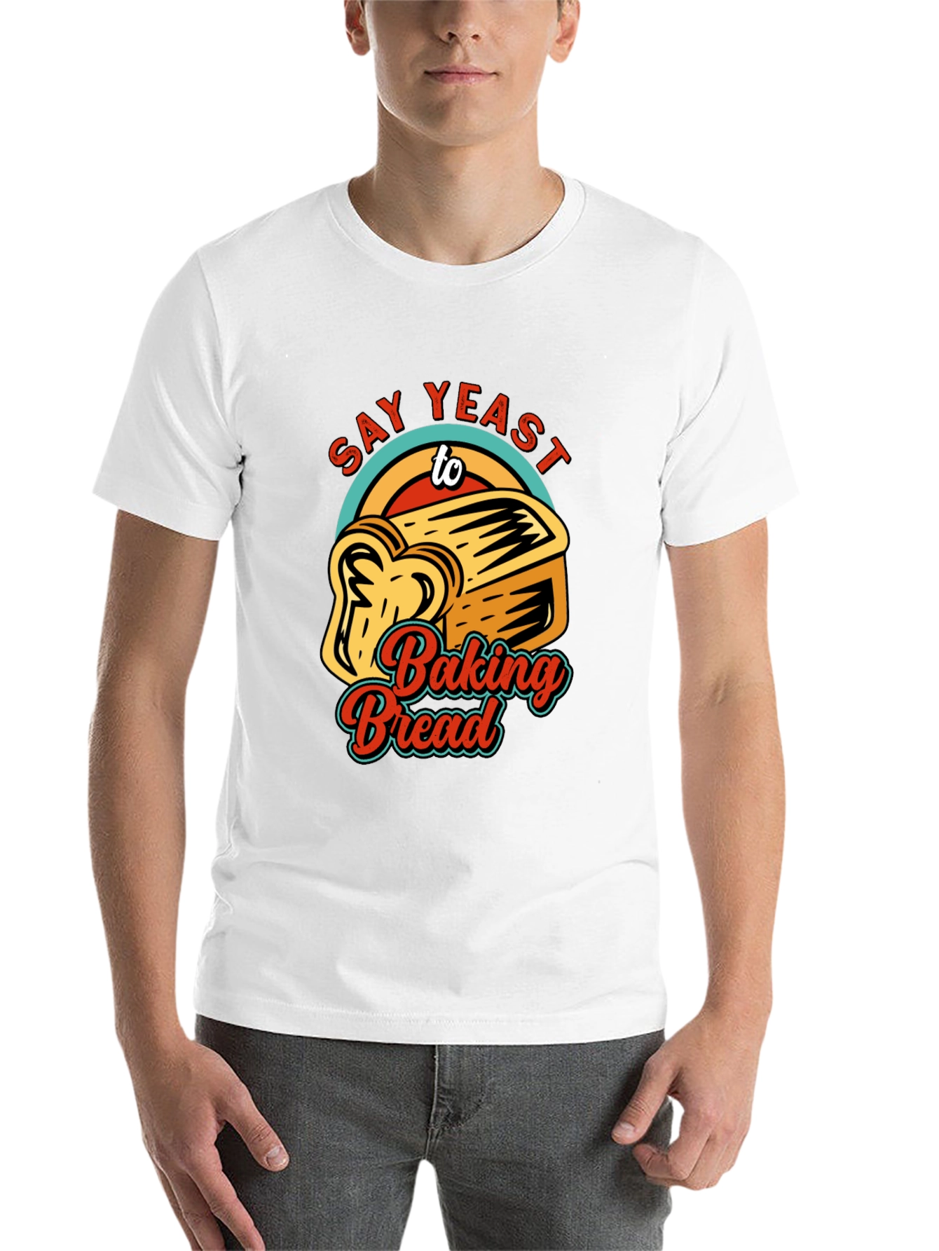 Black Say Yeast To Baking Bread T-Shirt view 14