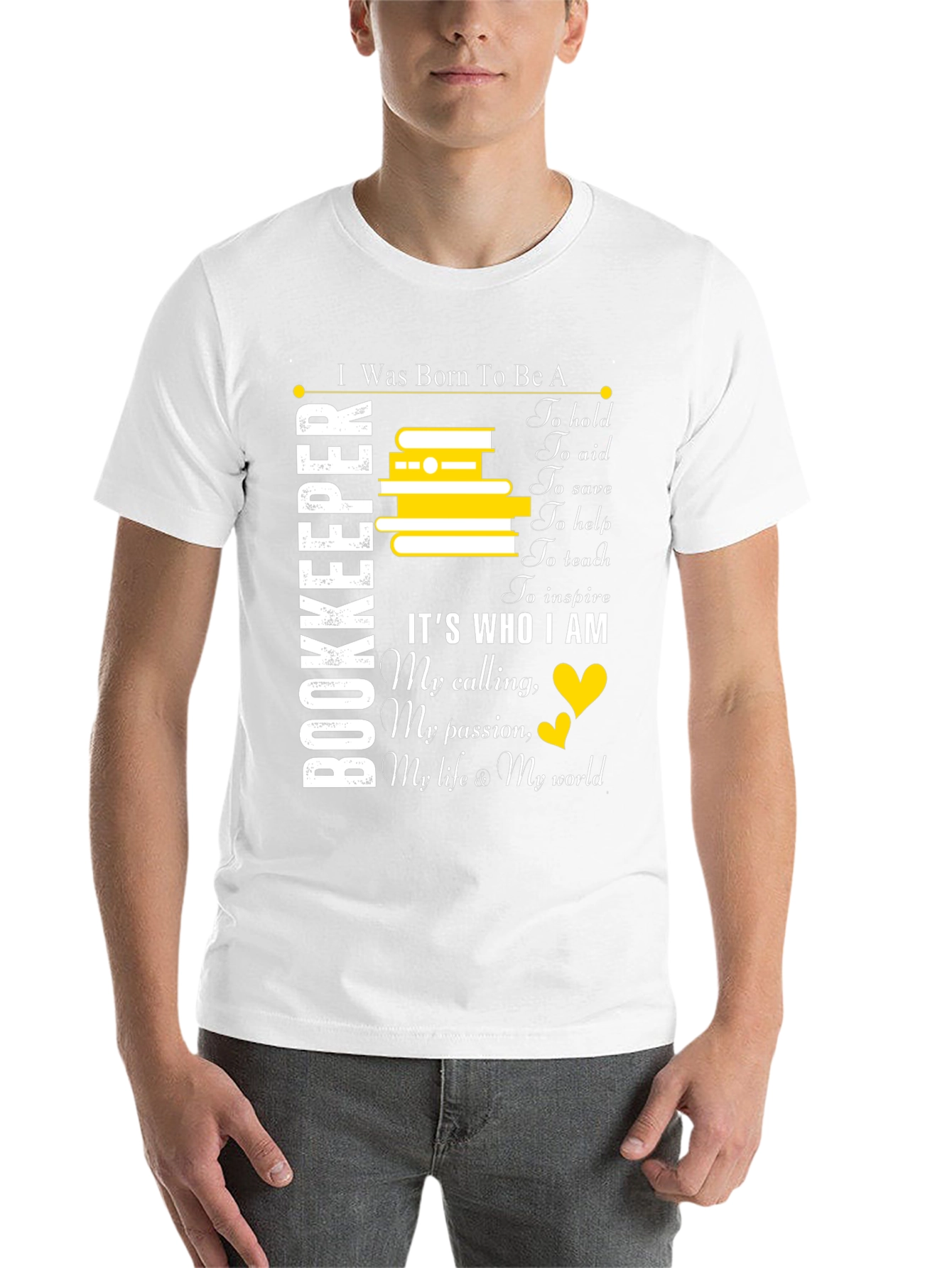 Black Bookkeeper Gift T-Shirt: Born To Be A Bookkeeper view 14