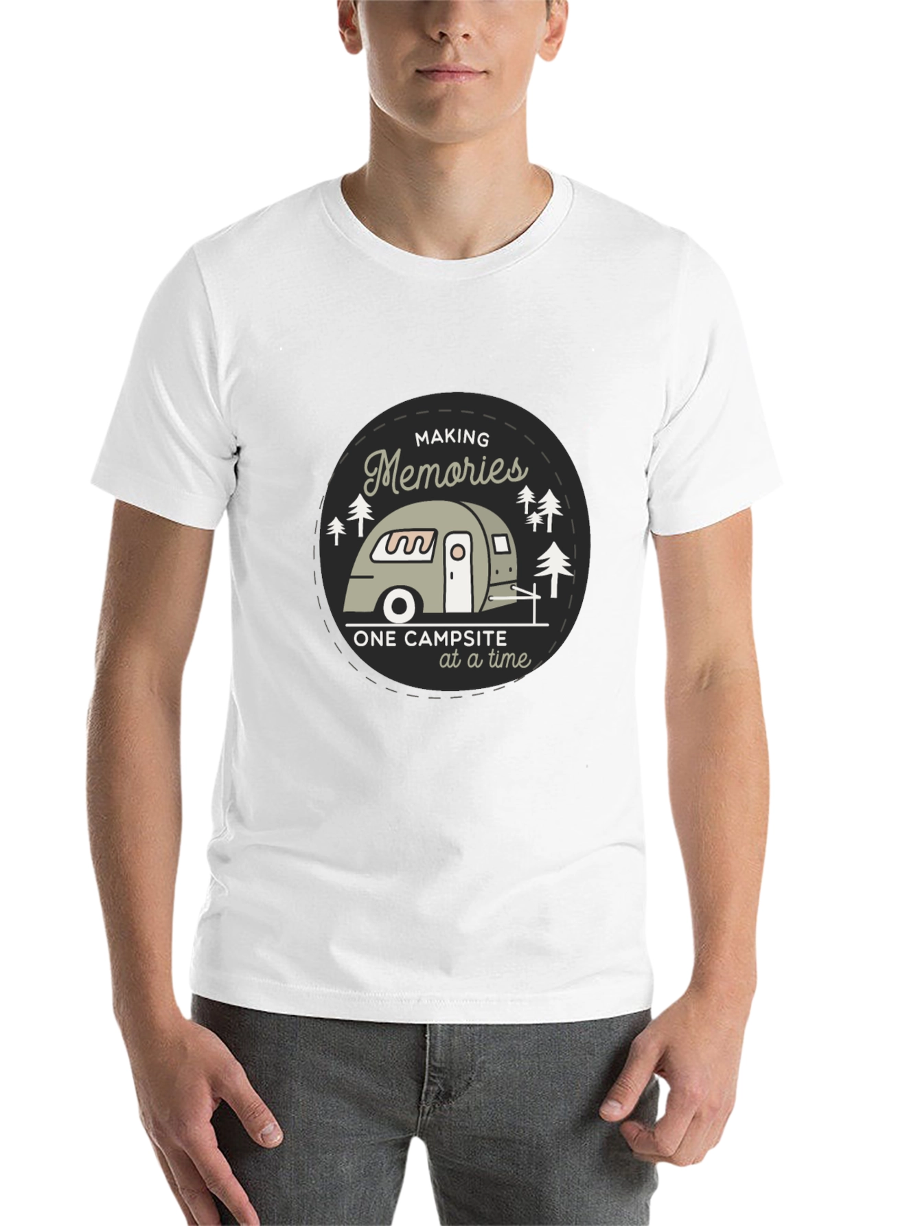 Black Camping Memories T-Shirt - Campground Adventure Tee view 14