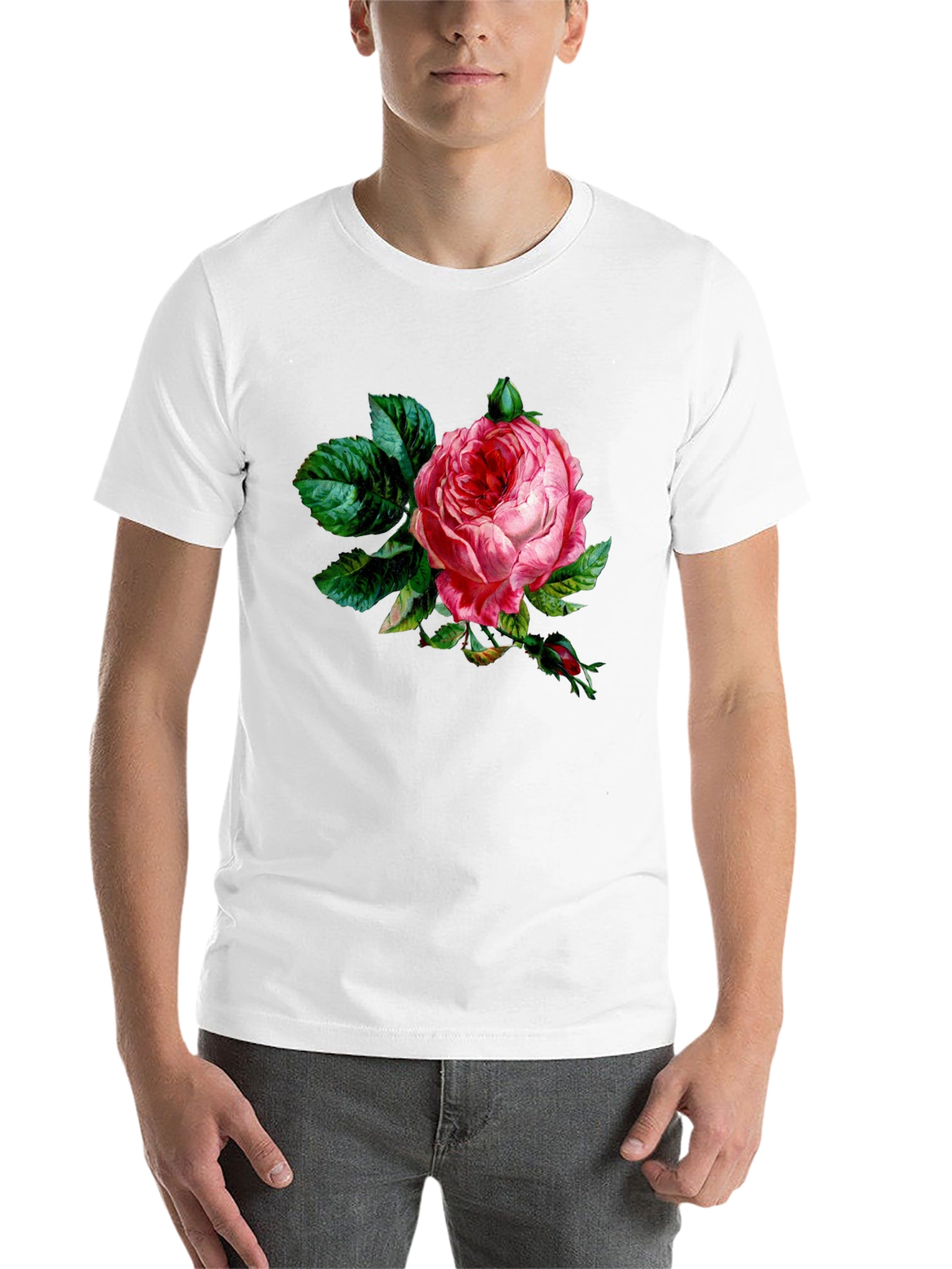 Black Rose Graphic Black T-Shirt view 14