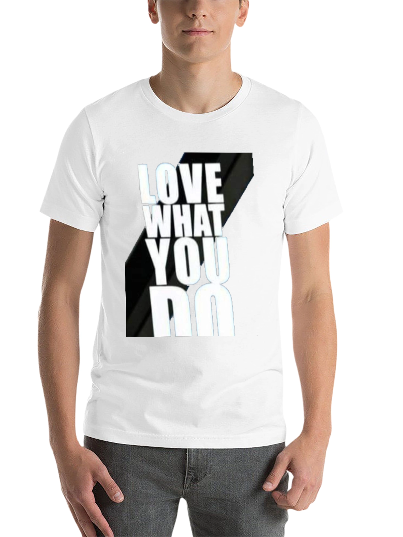 Black Love What You Do Black Graphic T-Shirt view 14