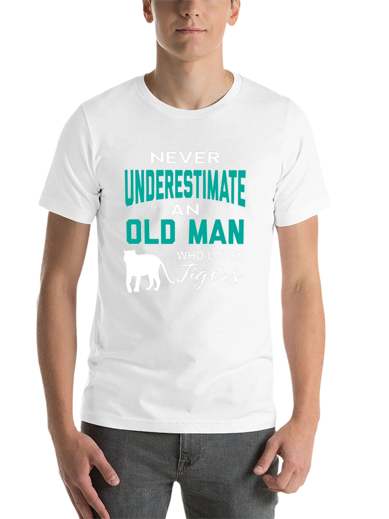 Black Never Underestimate an Old Man Who Loves Tigers T-Shirt view 14