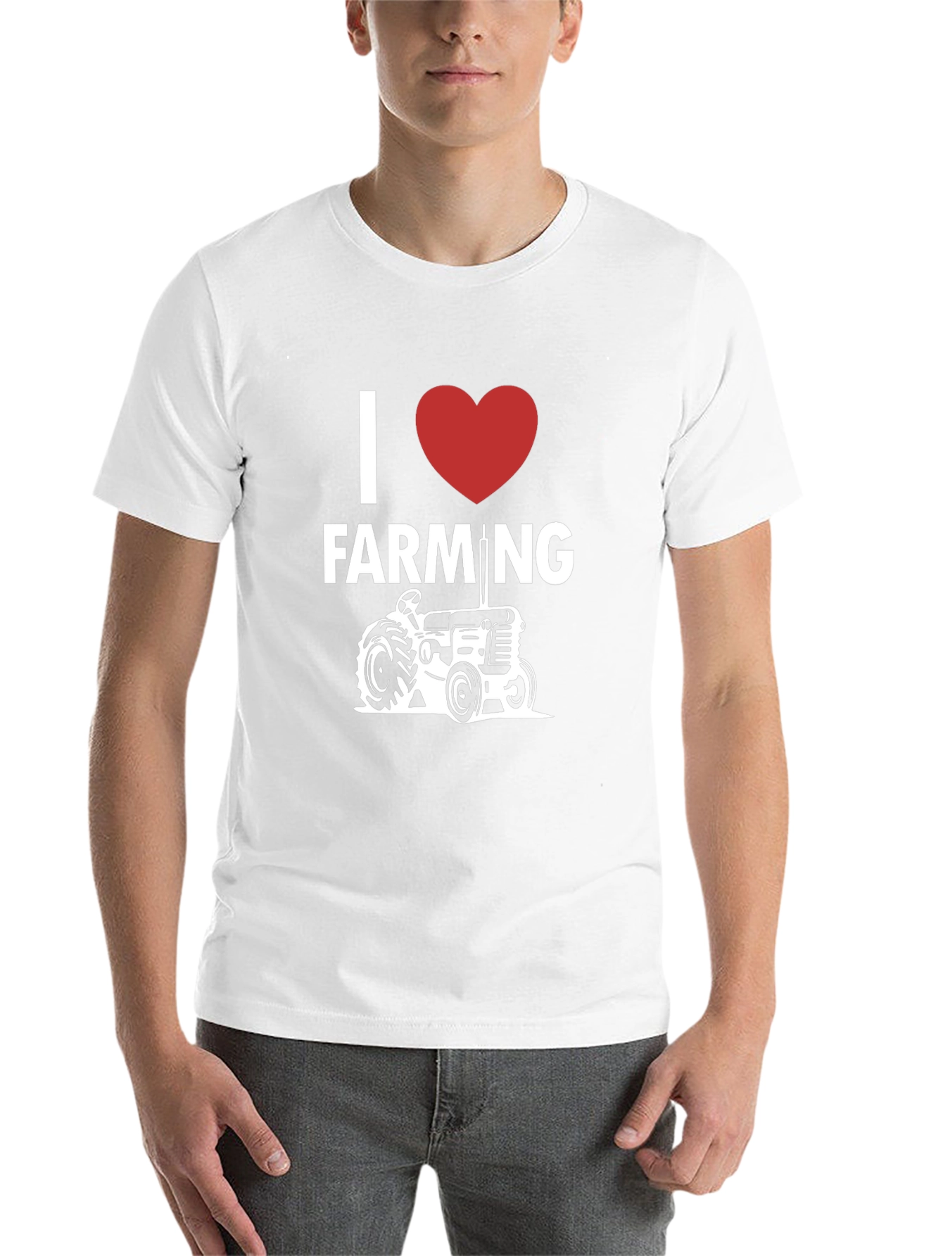 Black I Heart Farming Tractor Graphic T-Shirt view 14