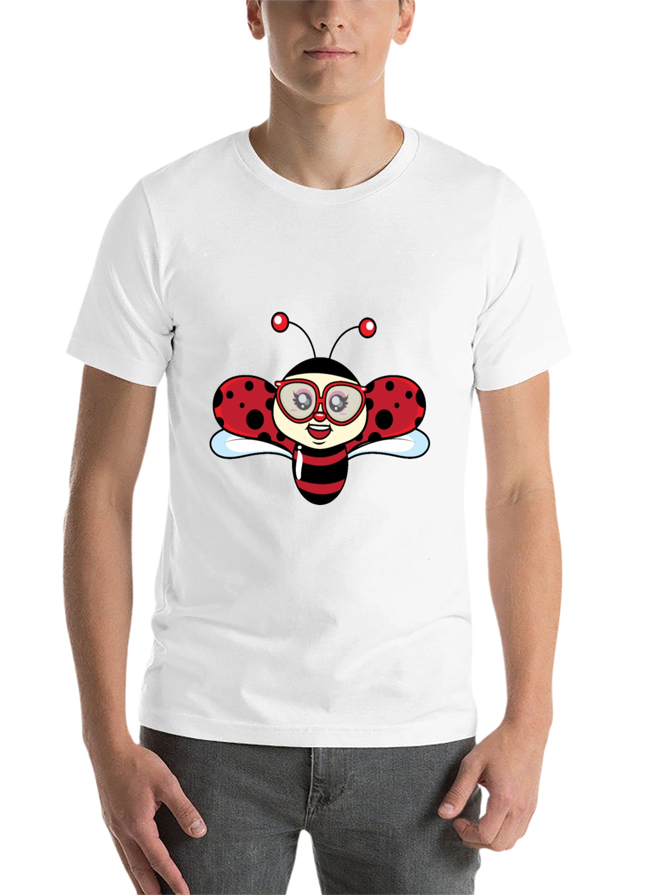 Black Ladybug Graphic Black T-Shirt view 14