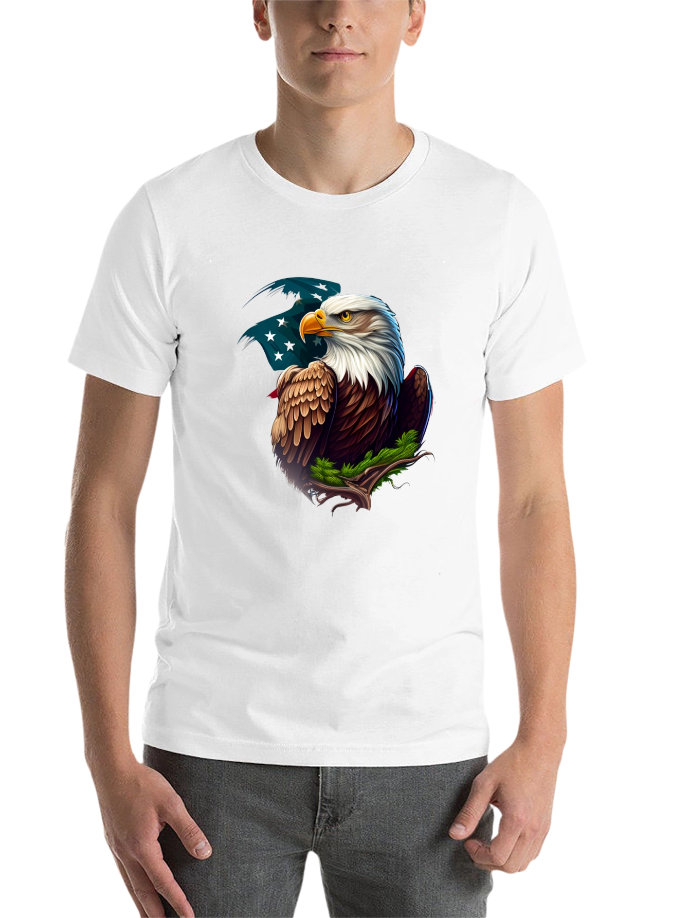 Black Eagle Graphic Tee - Patriotic American Pride view 14