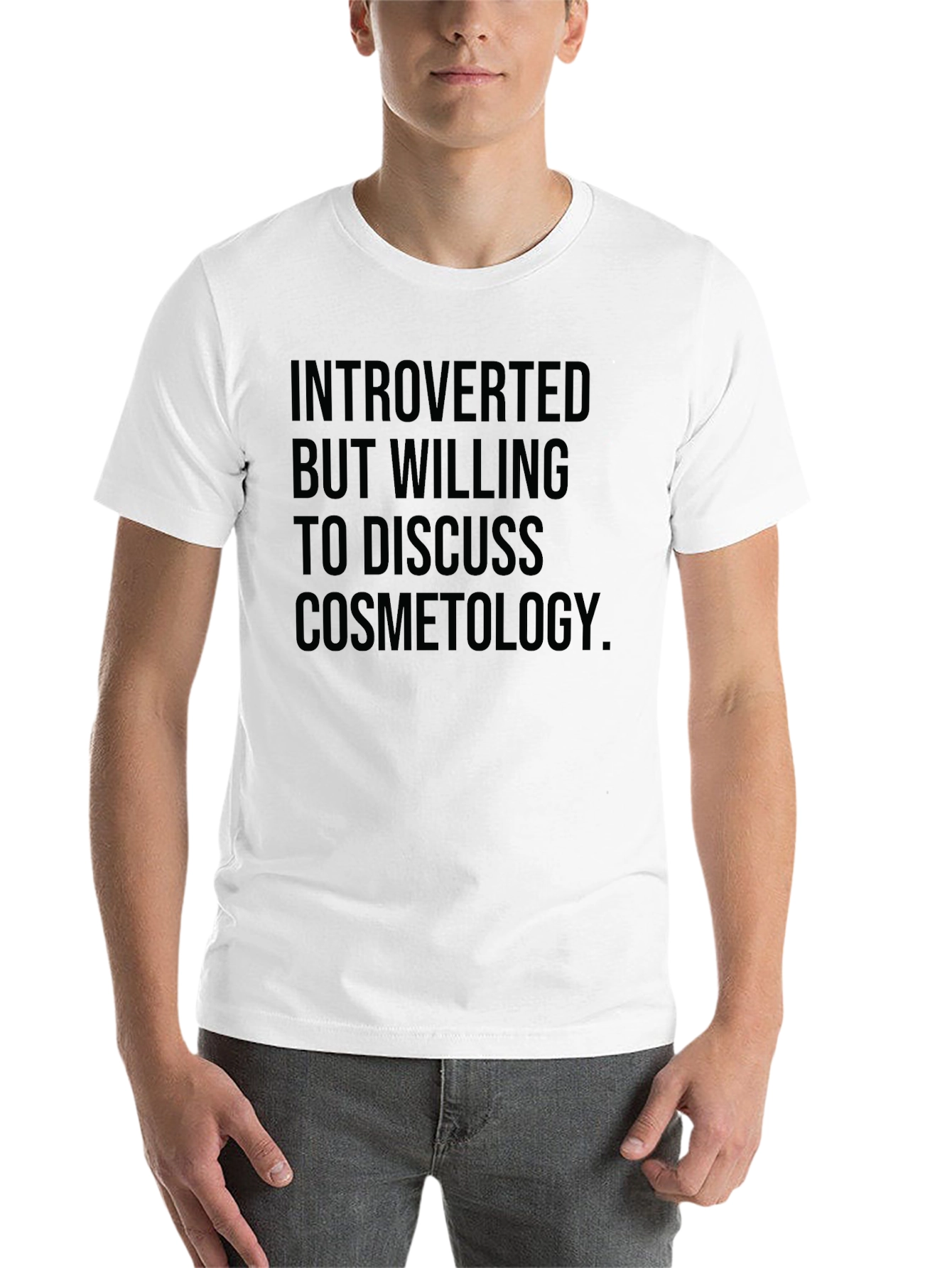 Black Introverted Cosmetology Enthusiast T-Shirt view 14