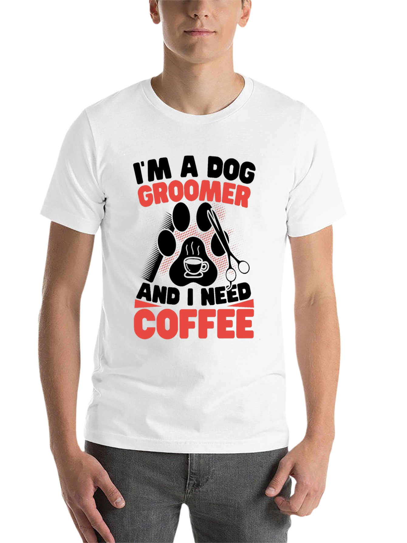 Black Dog Groomer Coffee T-Shirt view 14