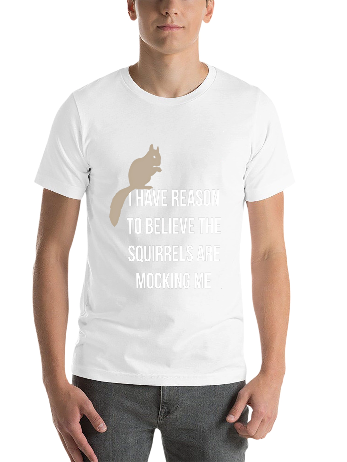 Black Squirrel Mocking T-Shirt - Humorous Graphic Tee view 14