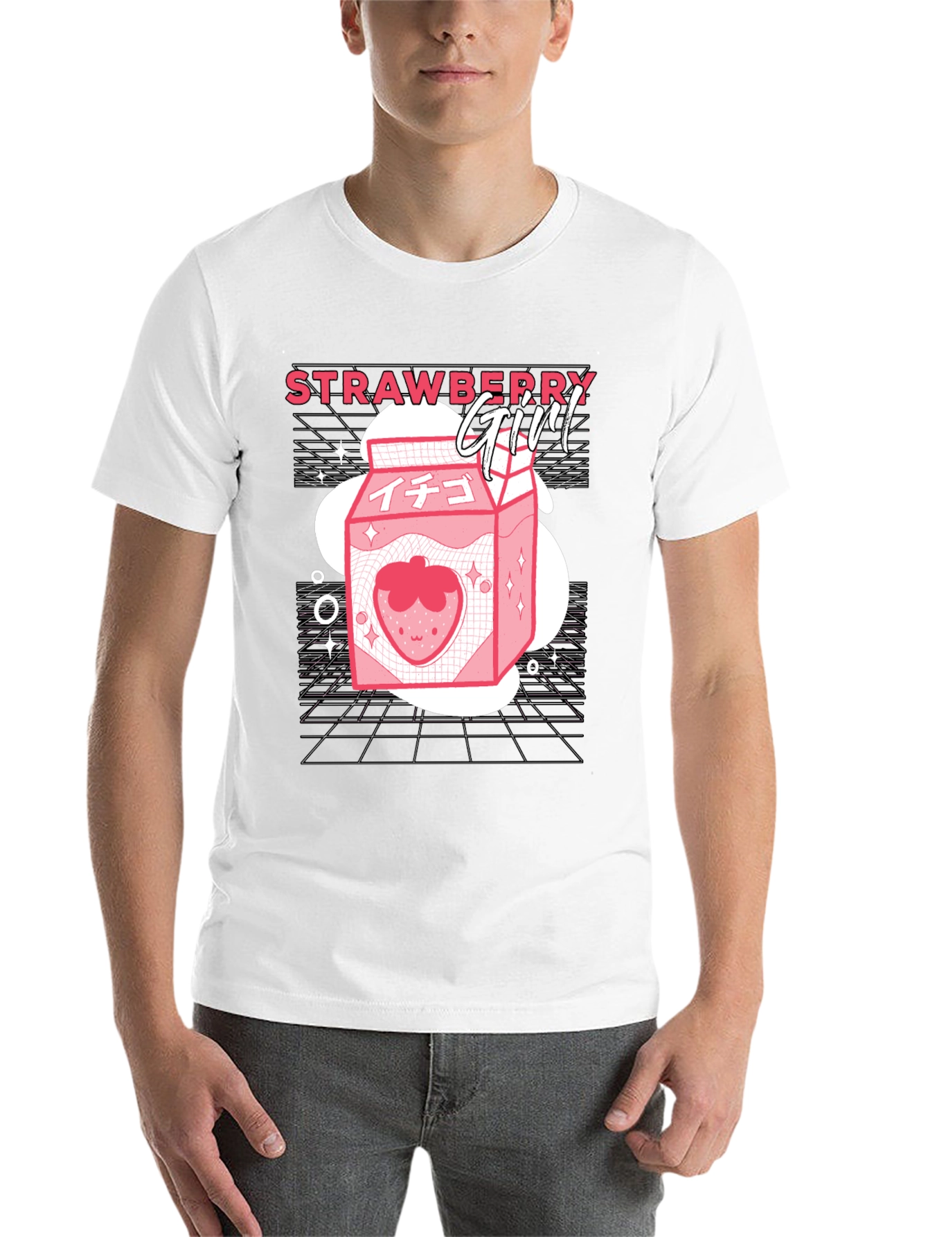 Black Strawberry Girl Graphic Tee - Anime Inspired view 14