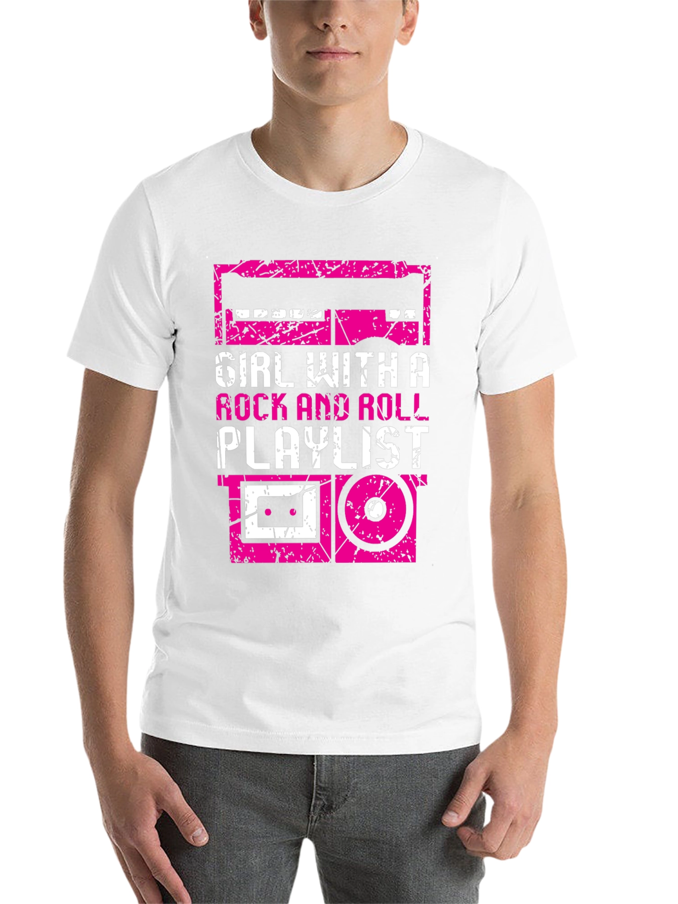 Black Rock and Roll Playlist T-Shirt view 14