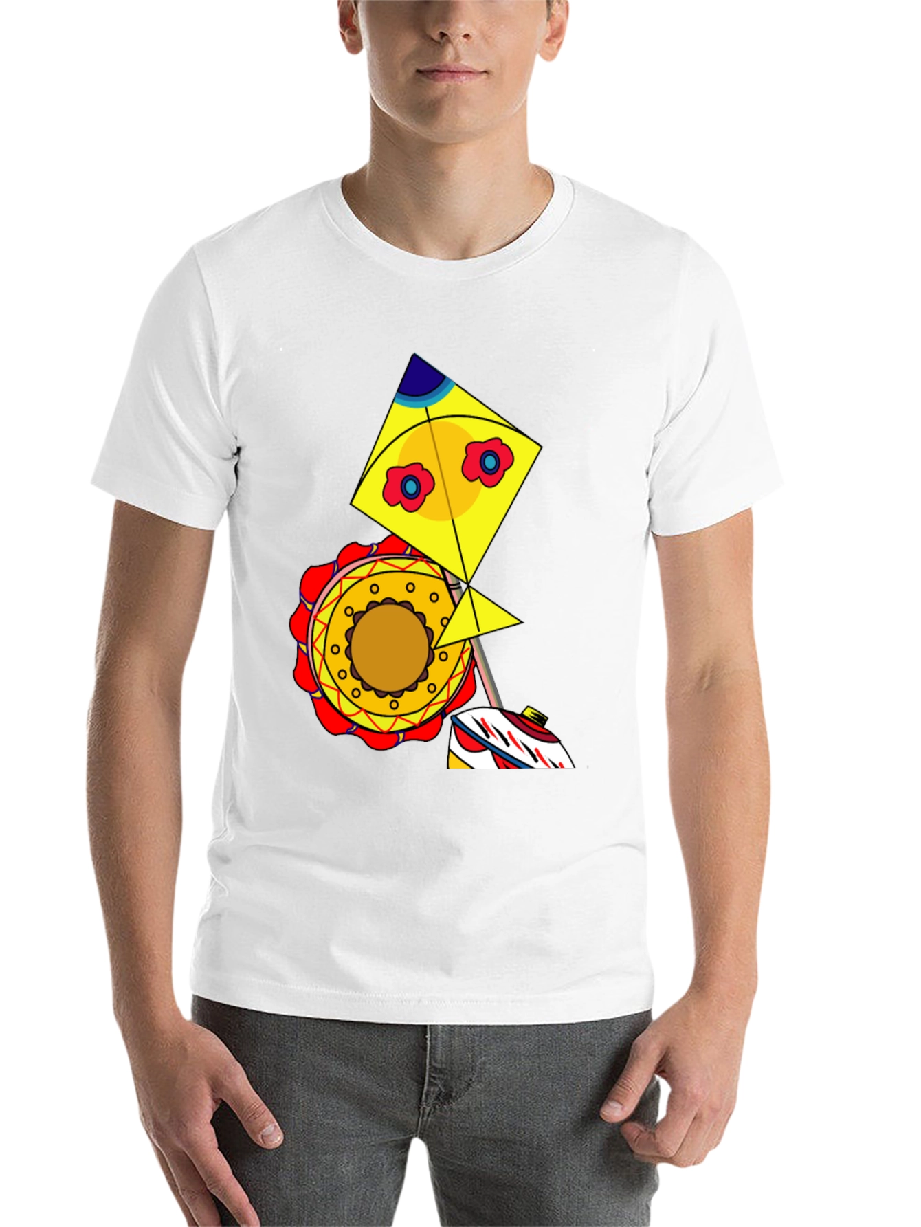 Black Kite Graphic Tee - Whimsical Design, Casual Style view 14