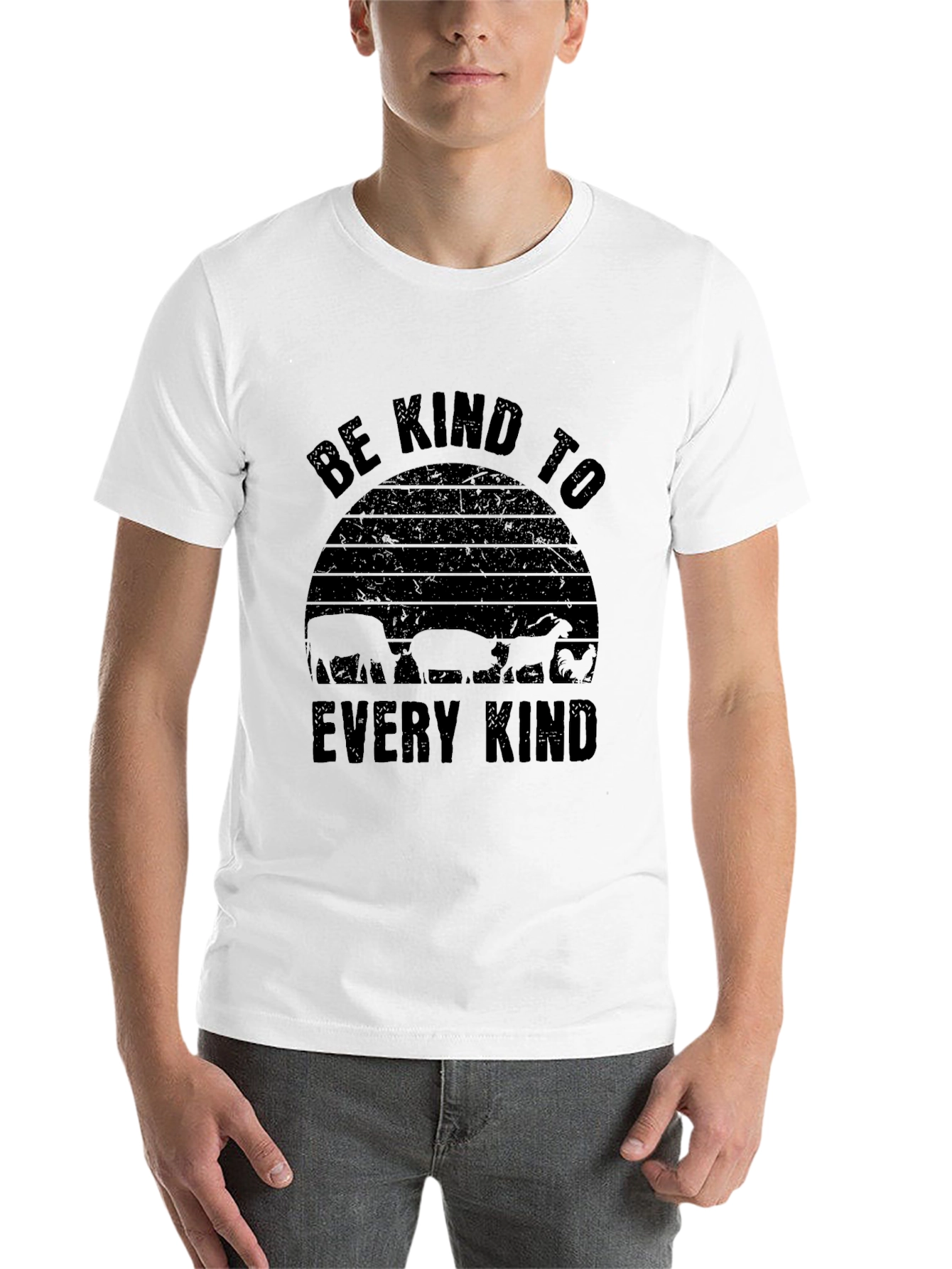 Black Be Kind to Every Kind T-Shirt - Black view 14