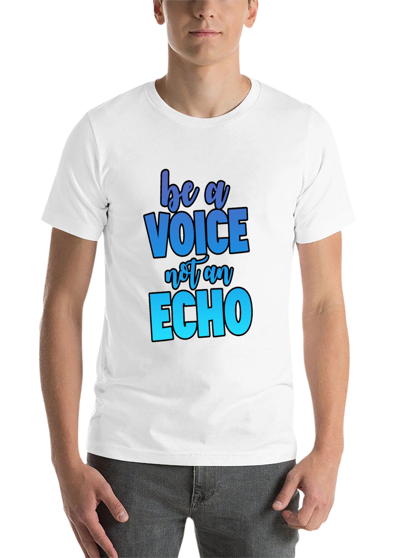 Black Be A Voice T-Shirt view 14