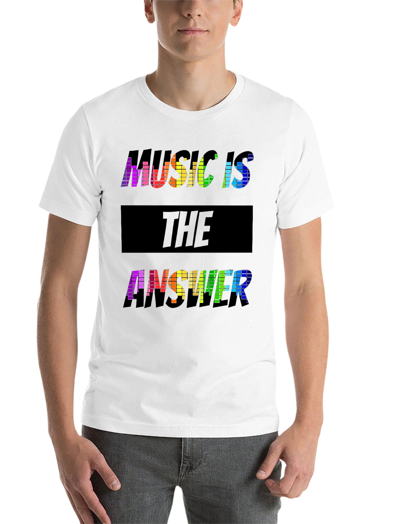 Black Music Is The Answer Graphic T-Shirt view 14