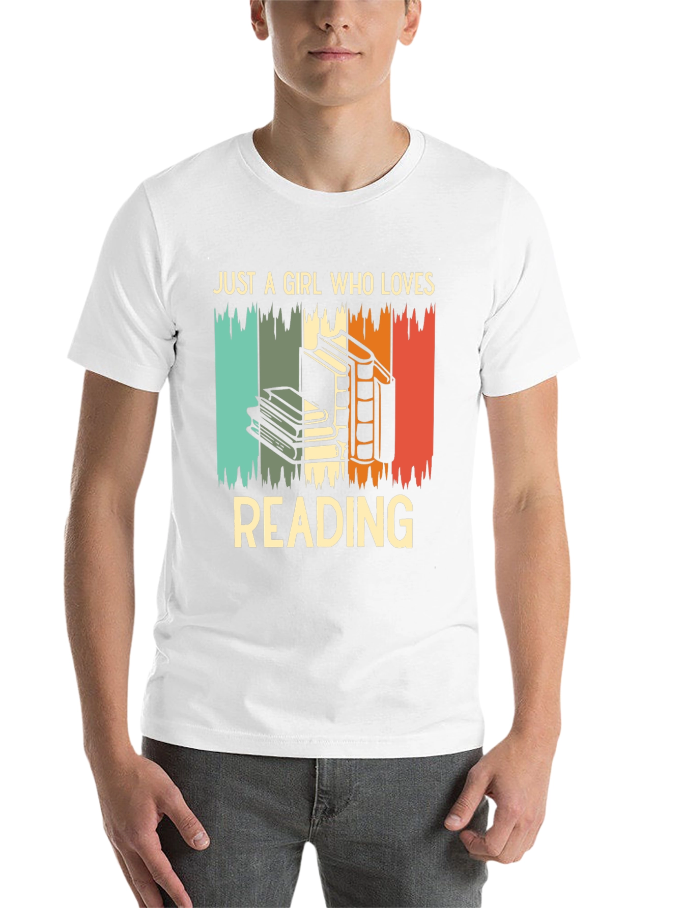 Black Retro Reading Lover T-Shirt for Women view 14