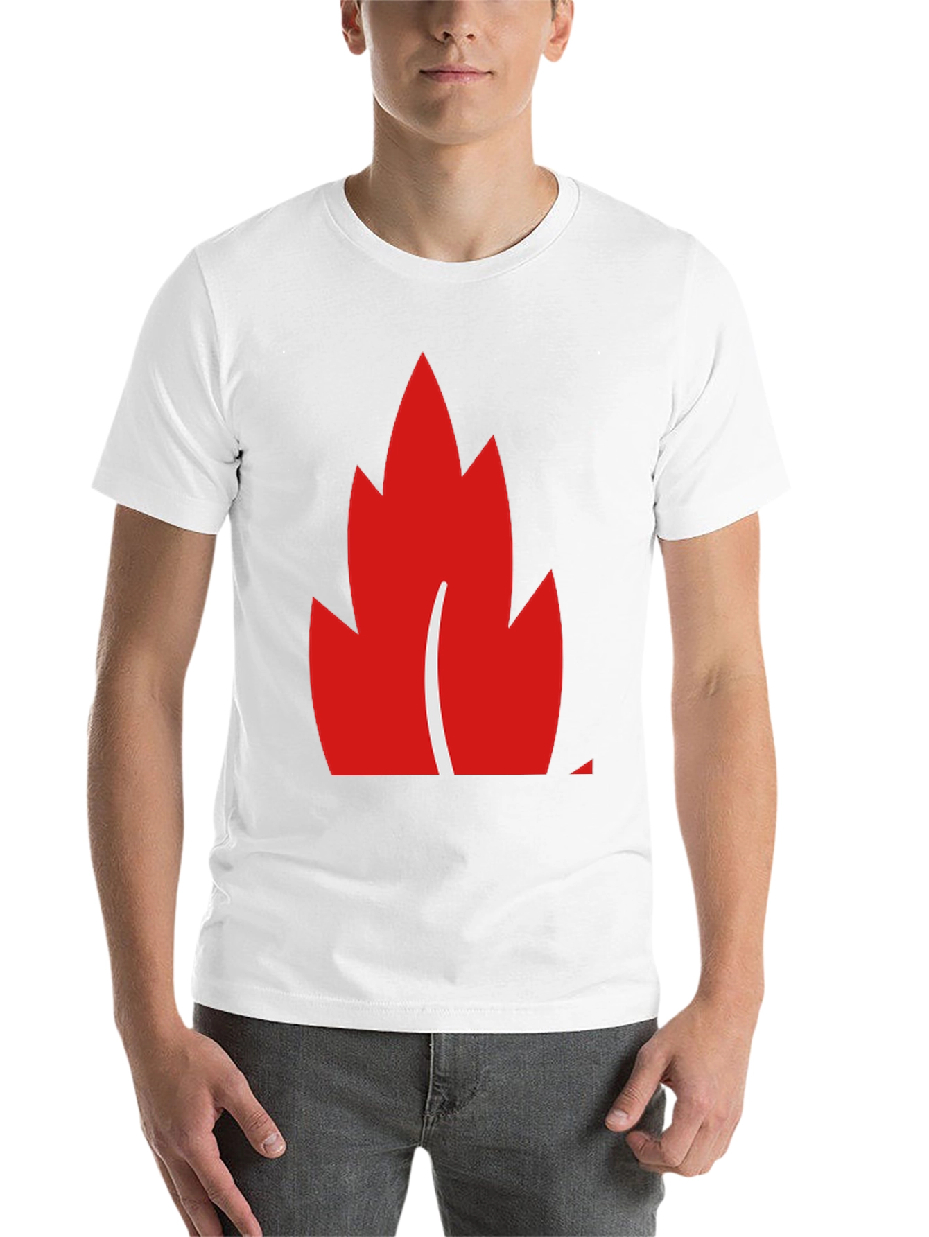 Black Maple Leaf Graphic Tee - Black Casual Shirt view 14