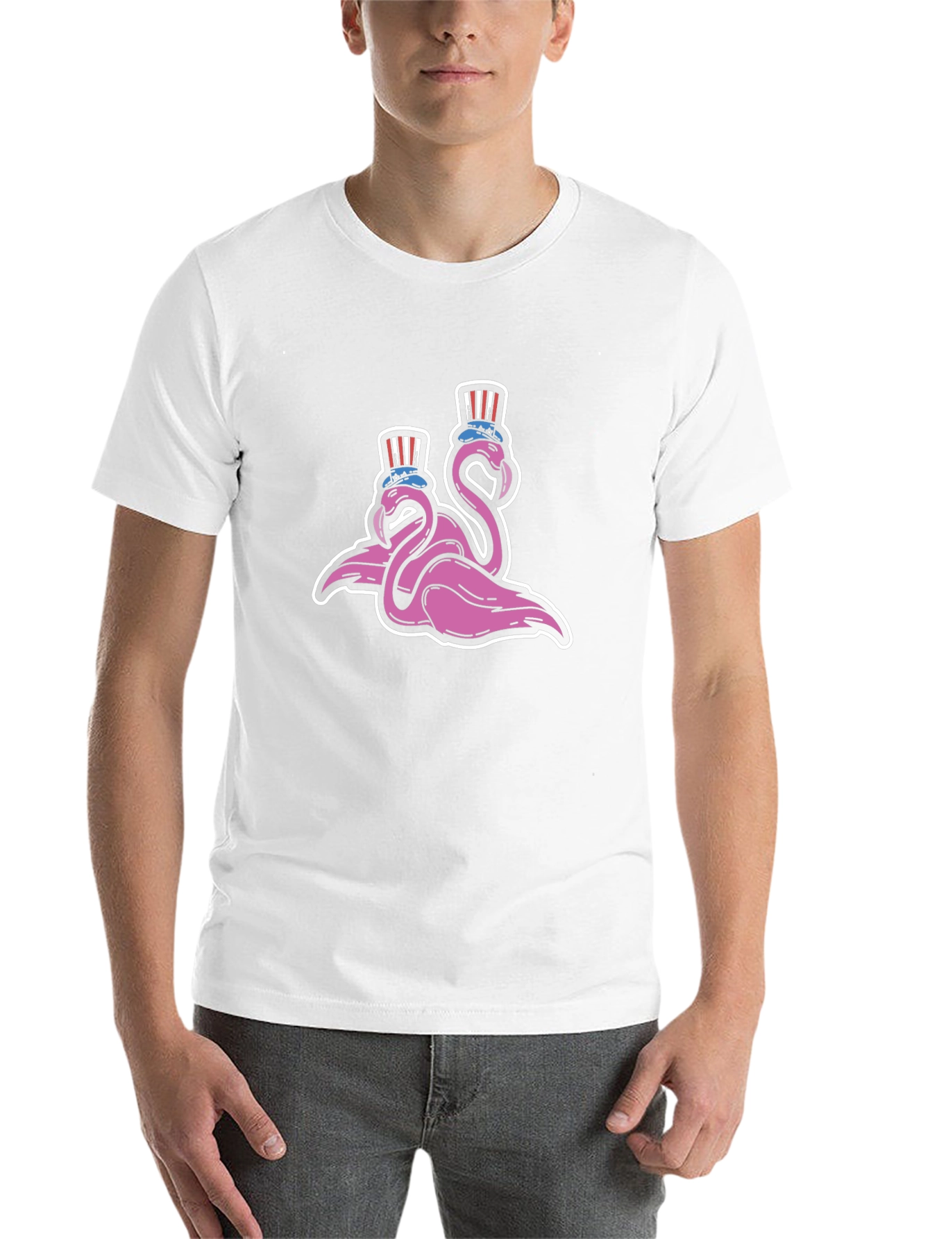 Flamingo Uncle Sam T-Shirt - 14