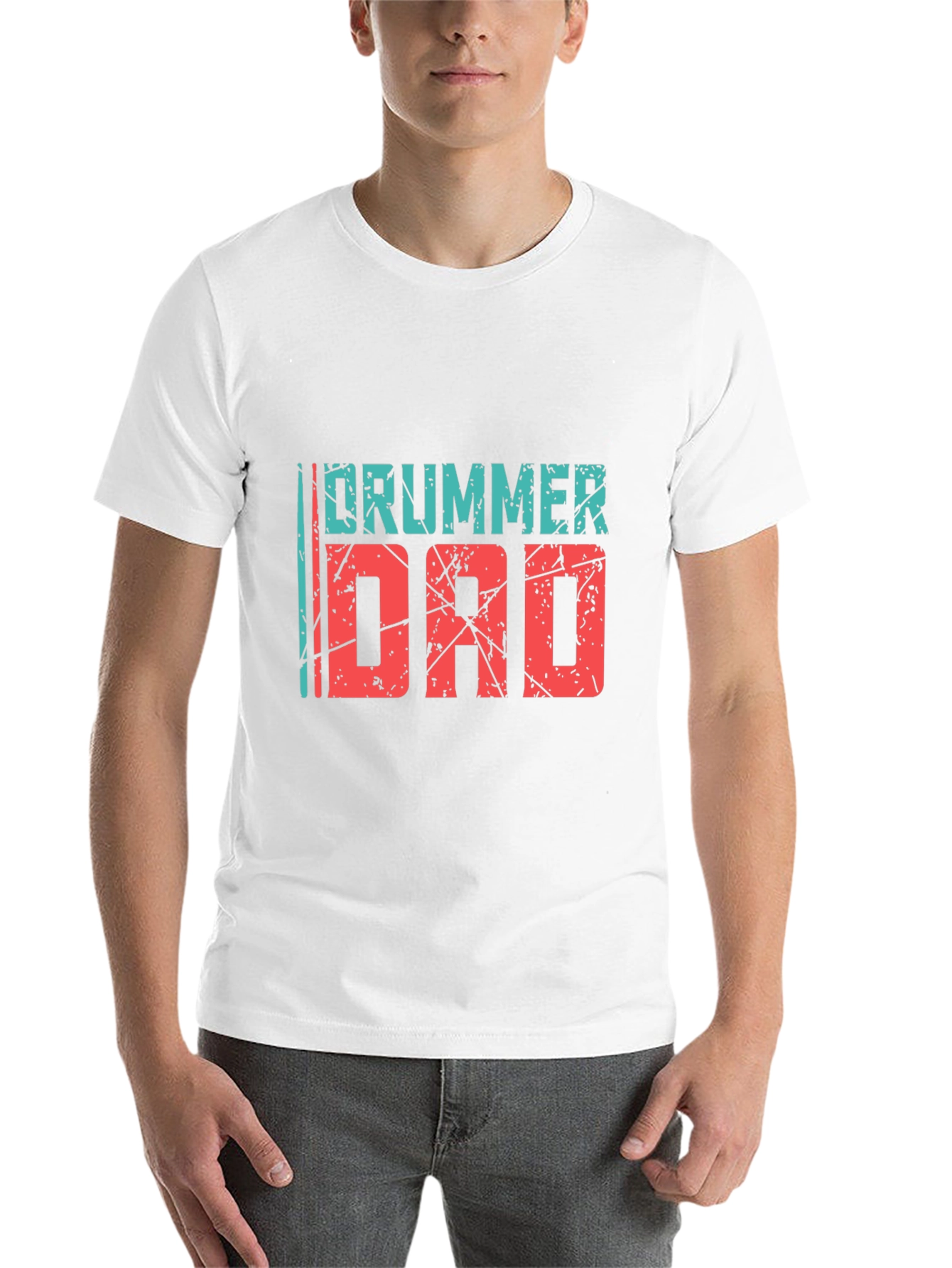 Black Drummer Dad Black Graphic Tee view 14