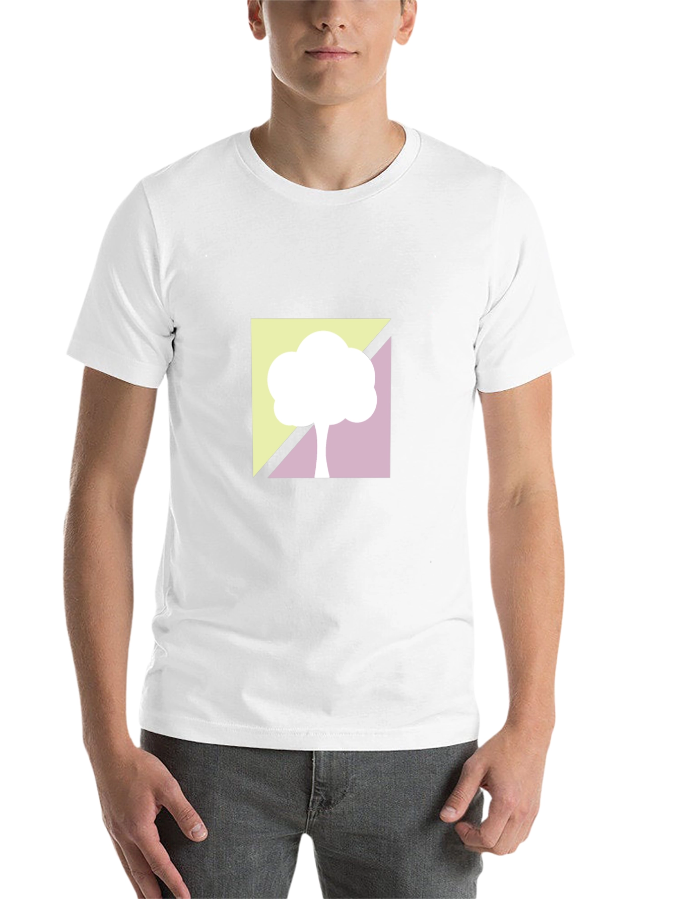 Black Abstract Tree Graphic Tee - Modern Style view 14