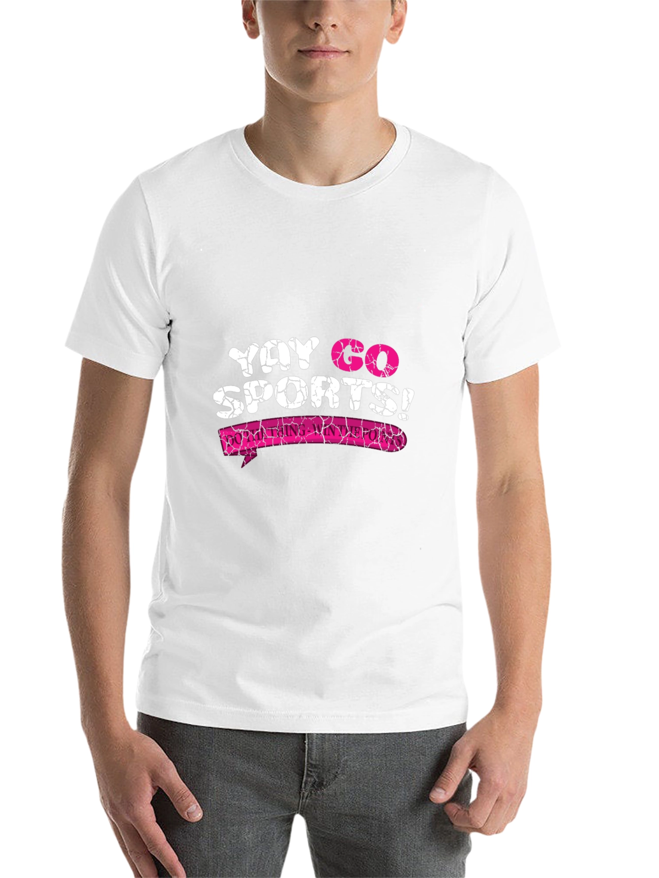 Black Funny Sports T-Shirt - Yay Go Sports! view 14