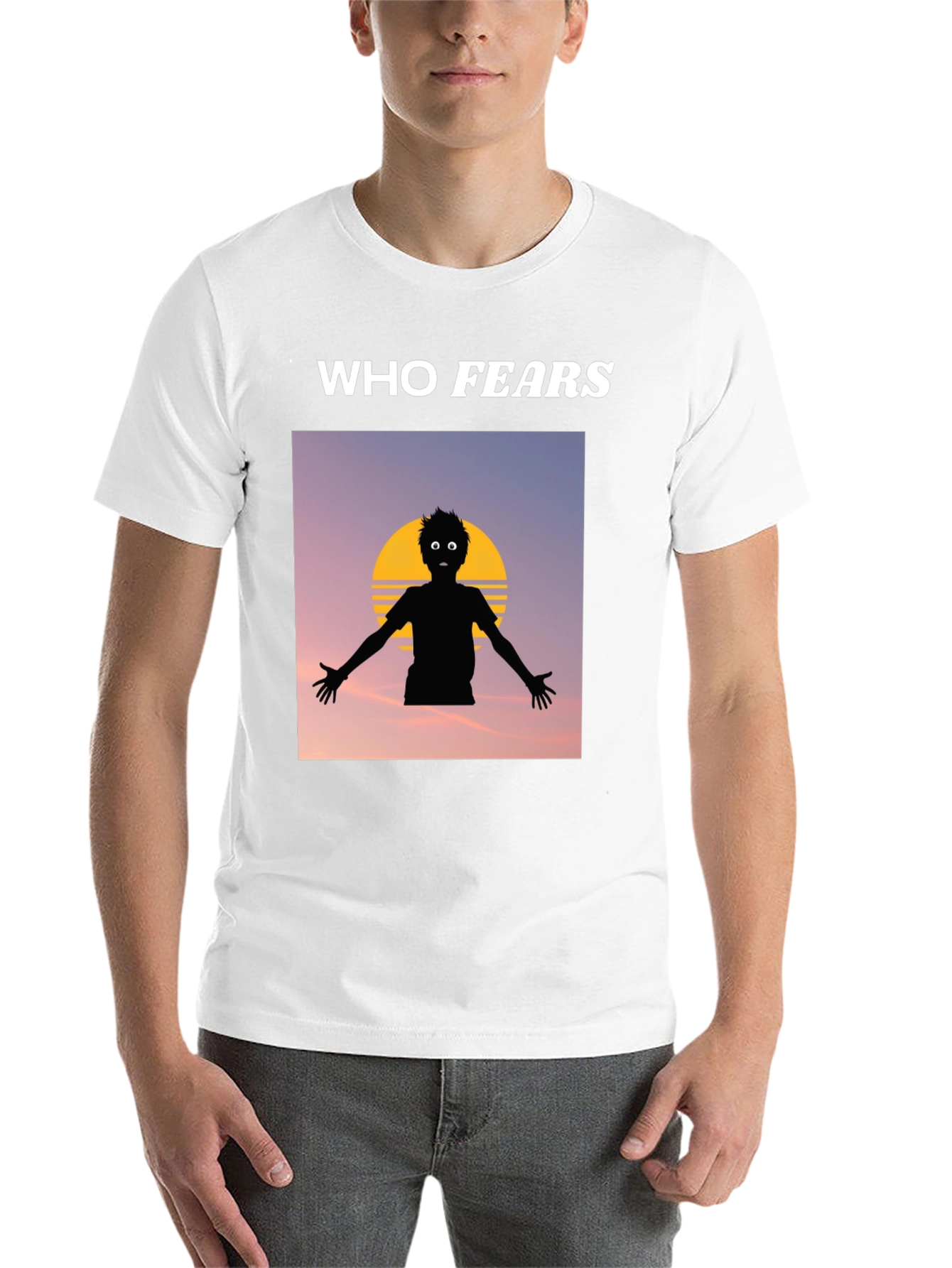 Black Who Fears T-Shirt, Graphic Tee, Cotton Blend view 14