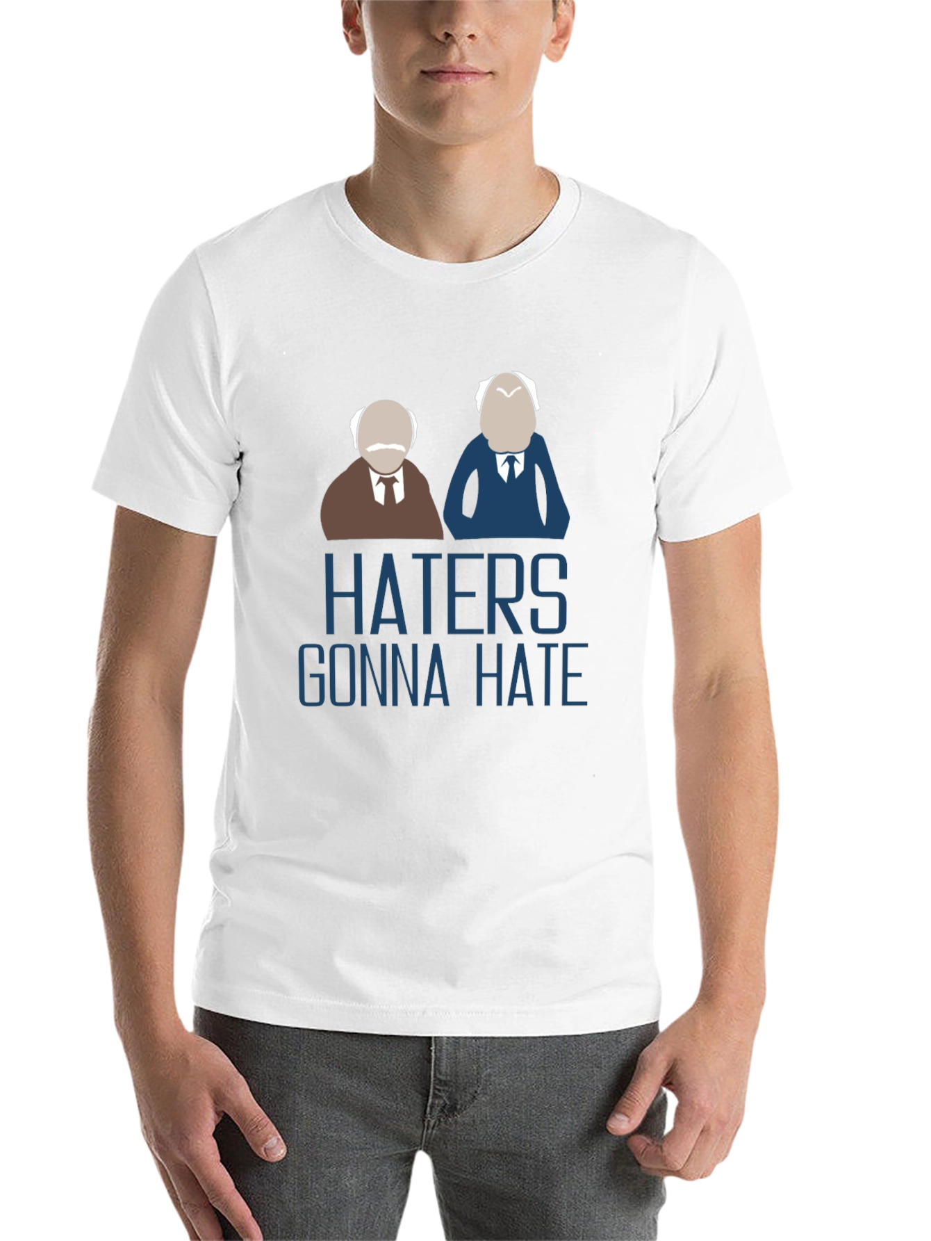 Black Haters Gonna Hate Black T-Shirt view 14