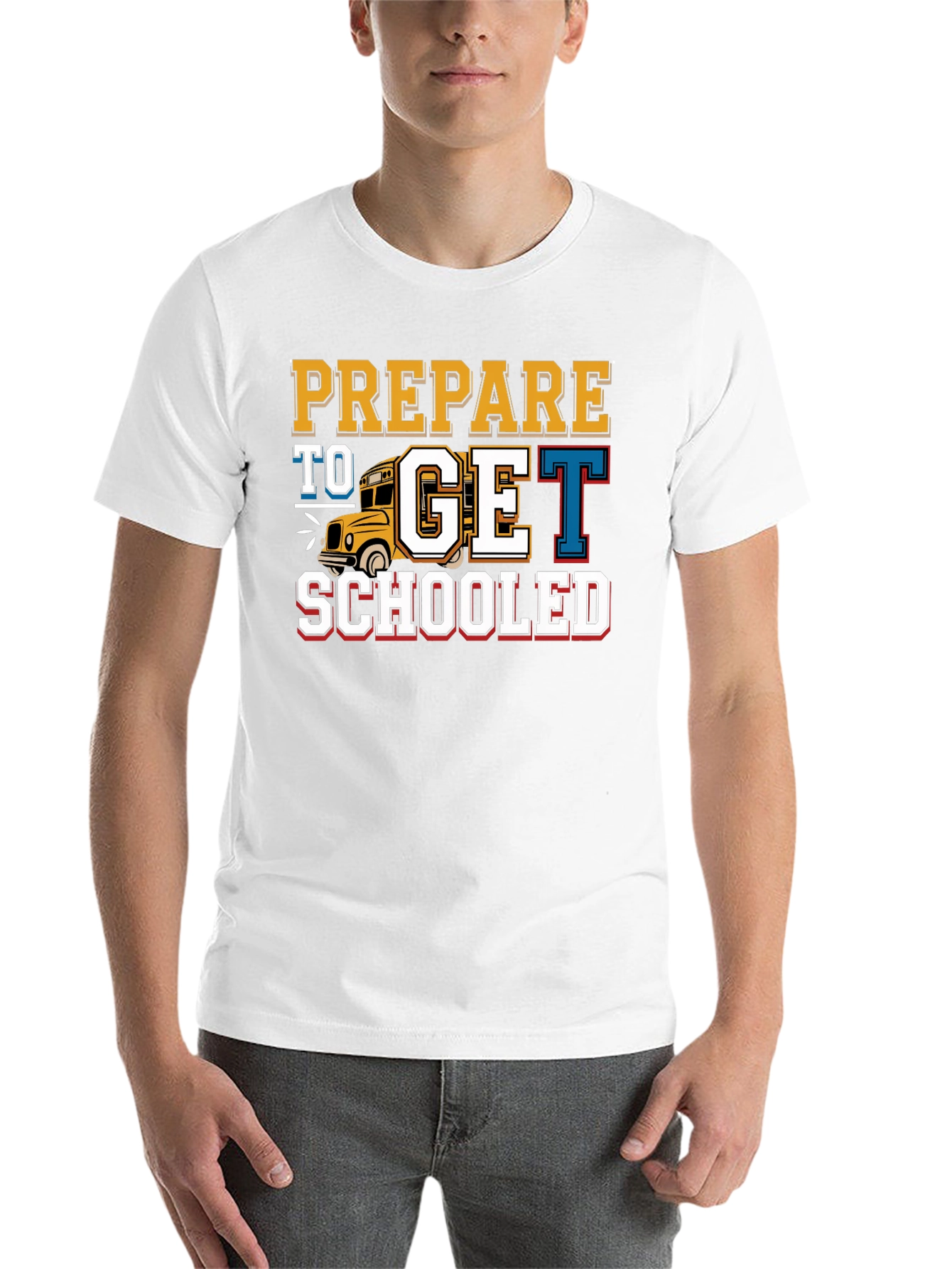 Black Prepare to Get Schooled T-Shirt Back to School view 14