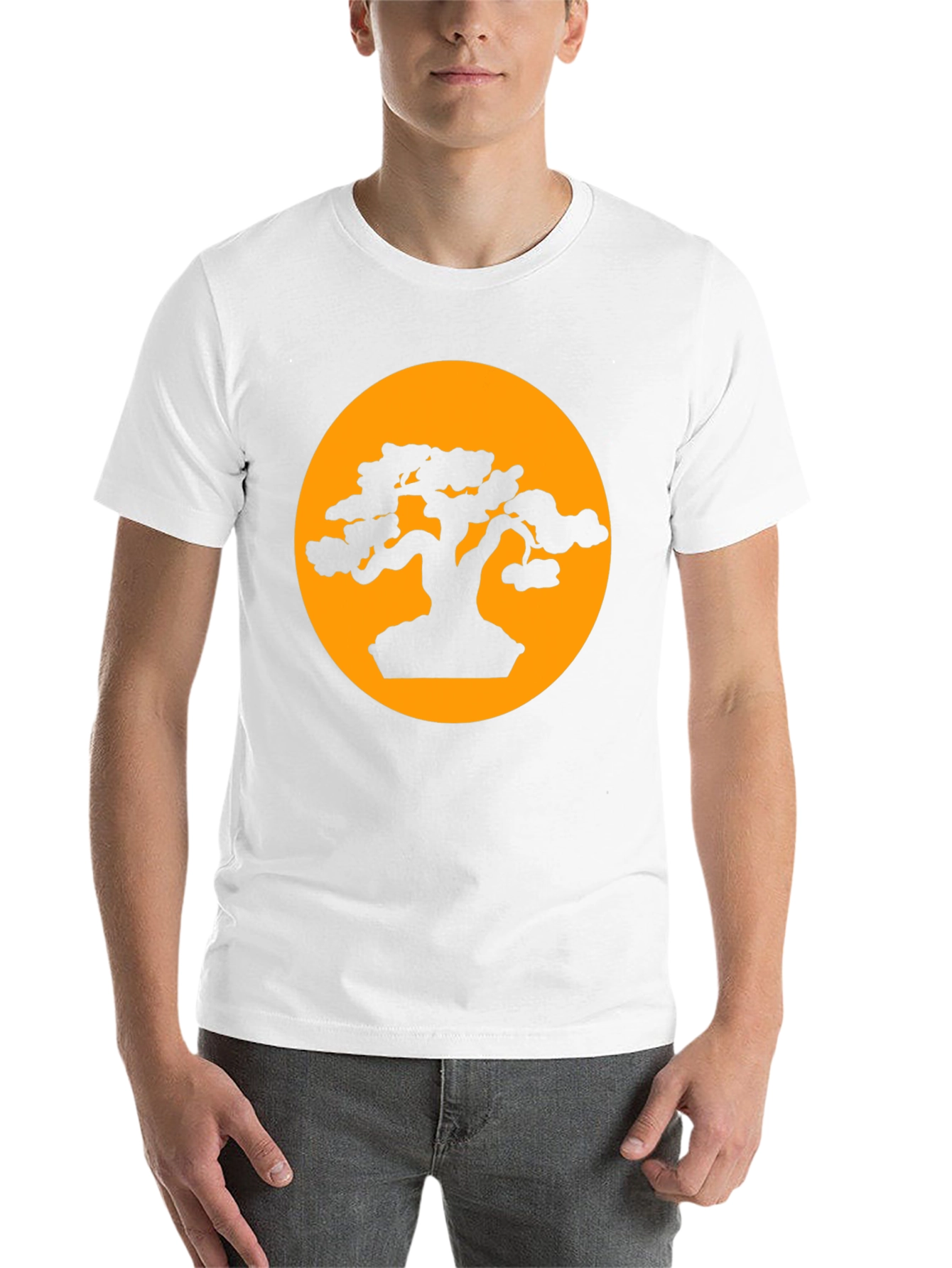 Black Bonsai Tree Silhouette T-Shirt - Artistic Zen Design view 14