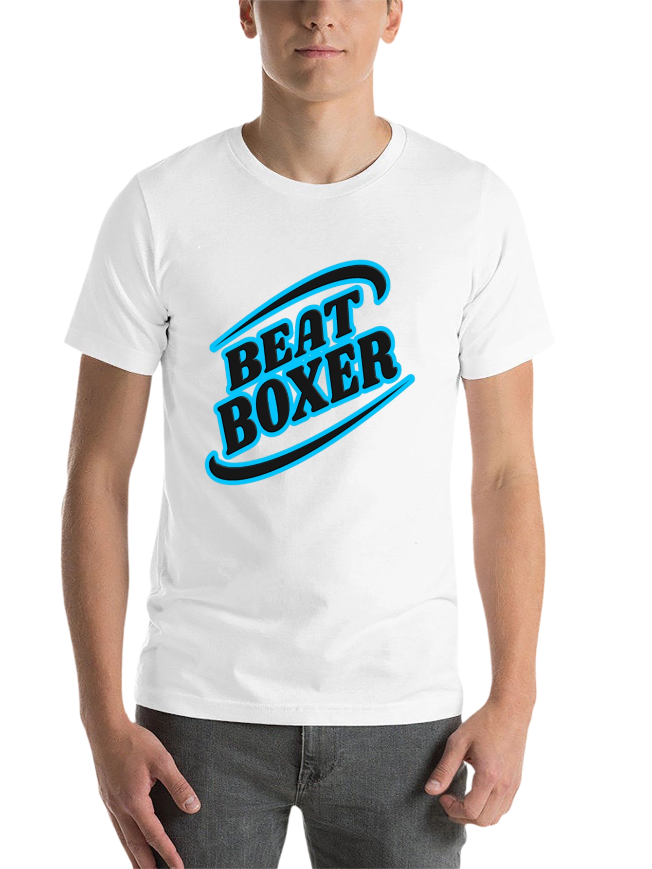 Black Beat Boxer Graphic Tee - Stylish Black T-Shirt view 14