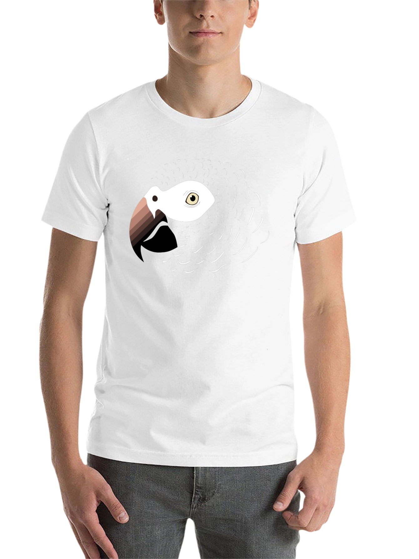 Black Parrot Graphic Tee - Stylish Bird Lover's T-Shirt view 14