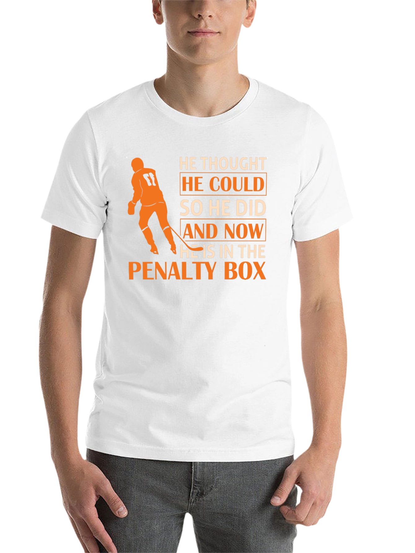 Black Hockey Penalty Box T-Shirt view 14