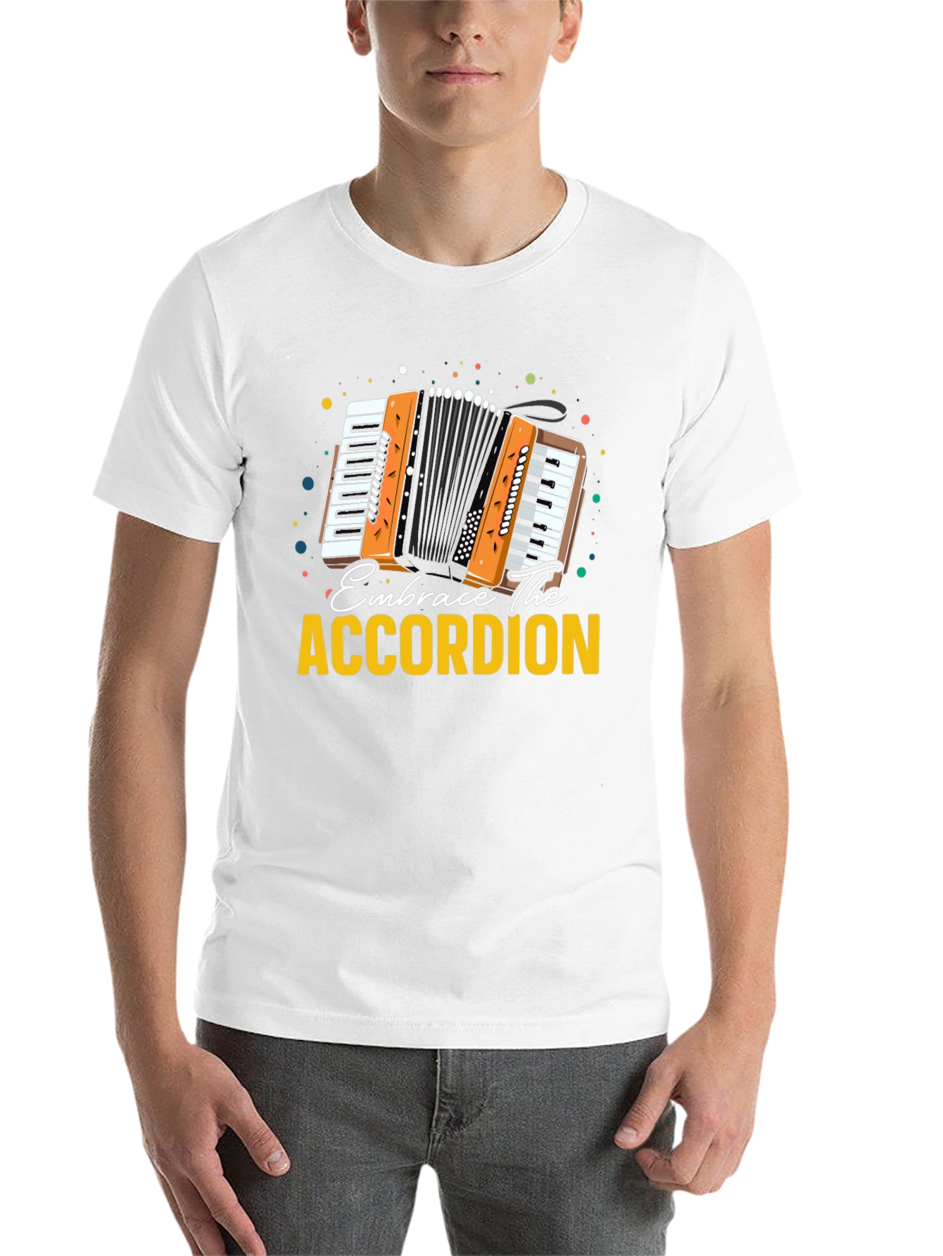 Black Embrace The Accordion Black Graphic Tee view 14