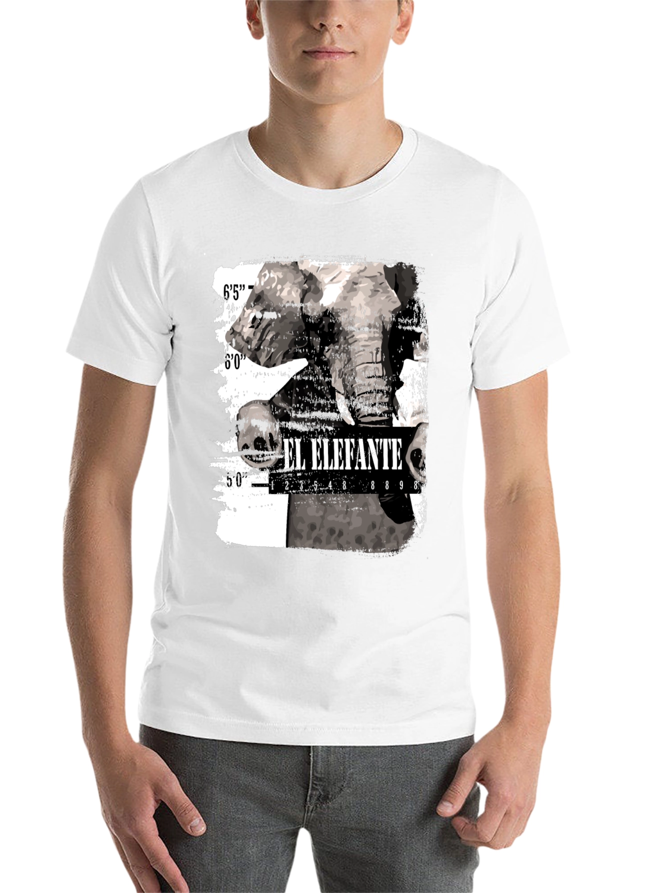 Black El Elefante Graphic Print T-Shirt view 14
