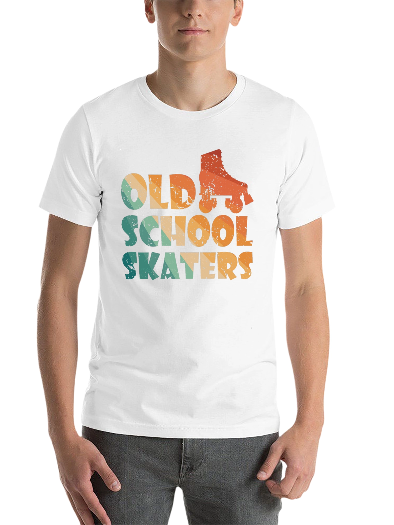 Black Vintage Old School Skaters T-Shirt view 14