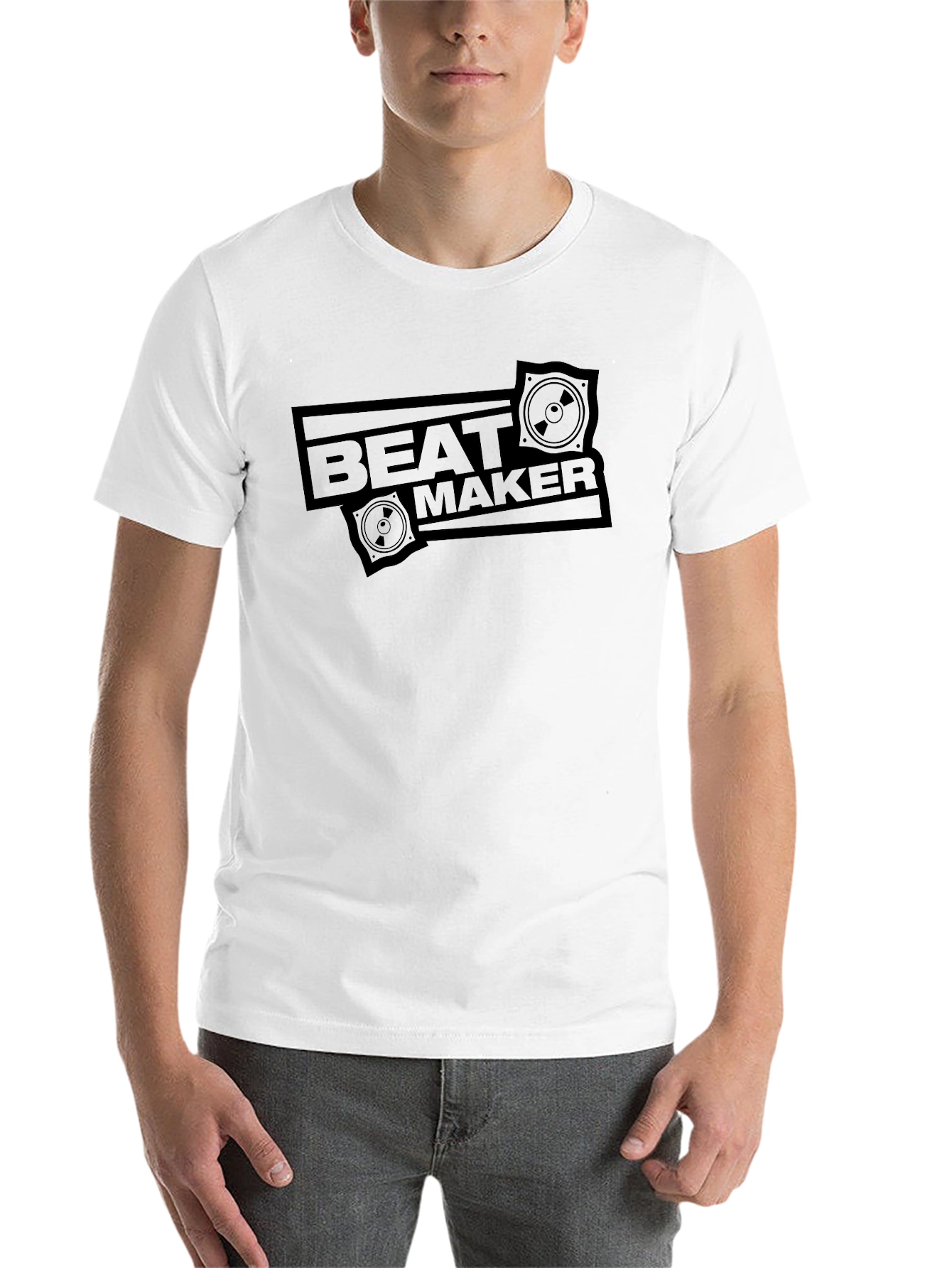 Black Beat Maker Graphic Tee - Musician T-Shirt view 14