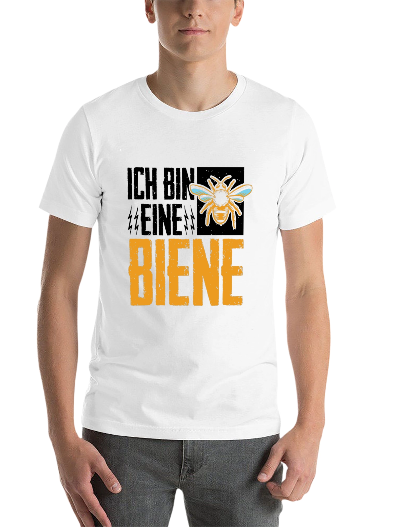 Black Ich Bin Eine Biene T-Shirt - Funny Bee Keeper Tee view 14
