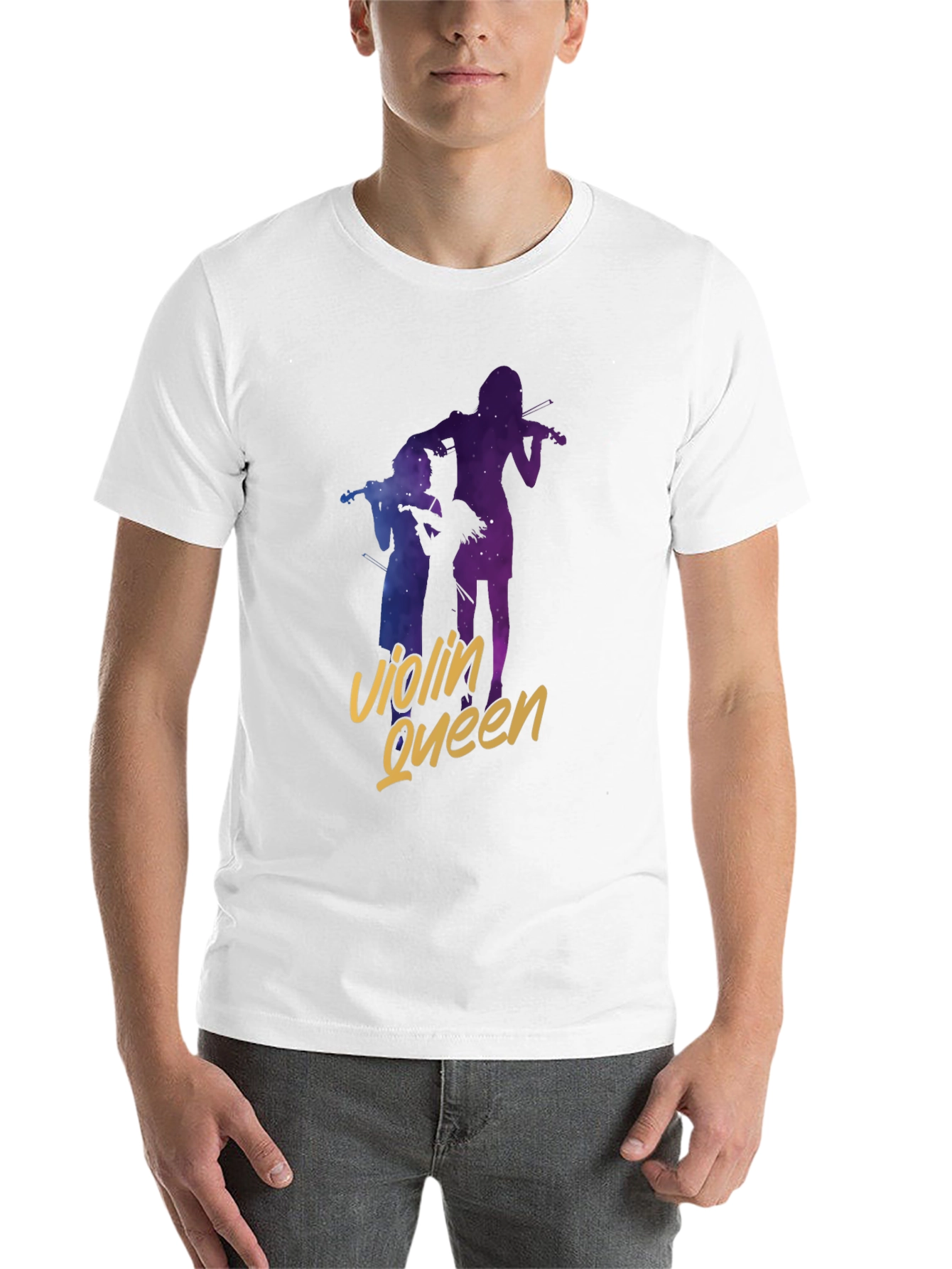 Black Violin Queen Black T-Shirt - Music Lover Tee view 14