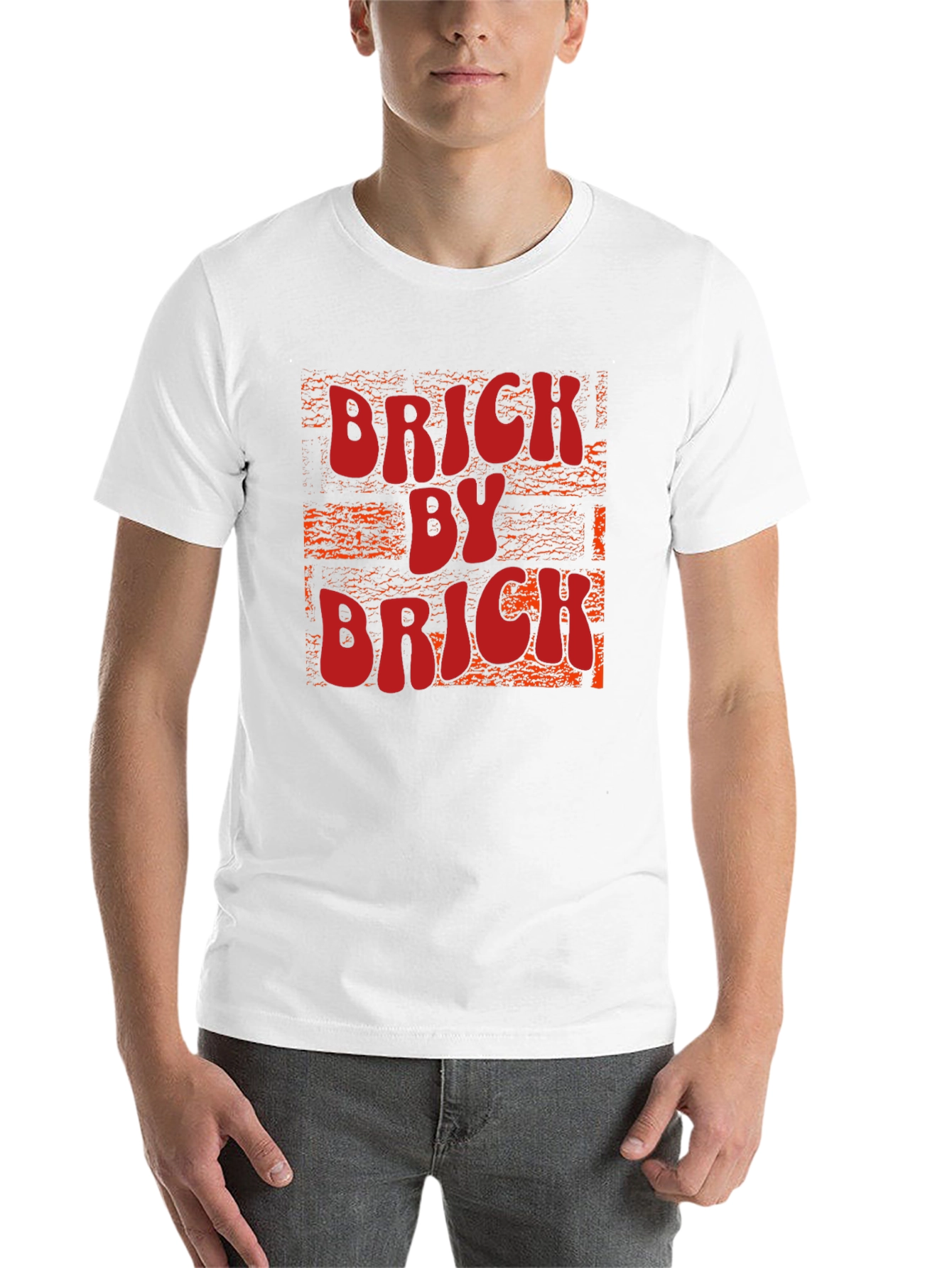 Black Brick By Brick Graphic Tee - Black view 14