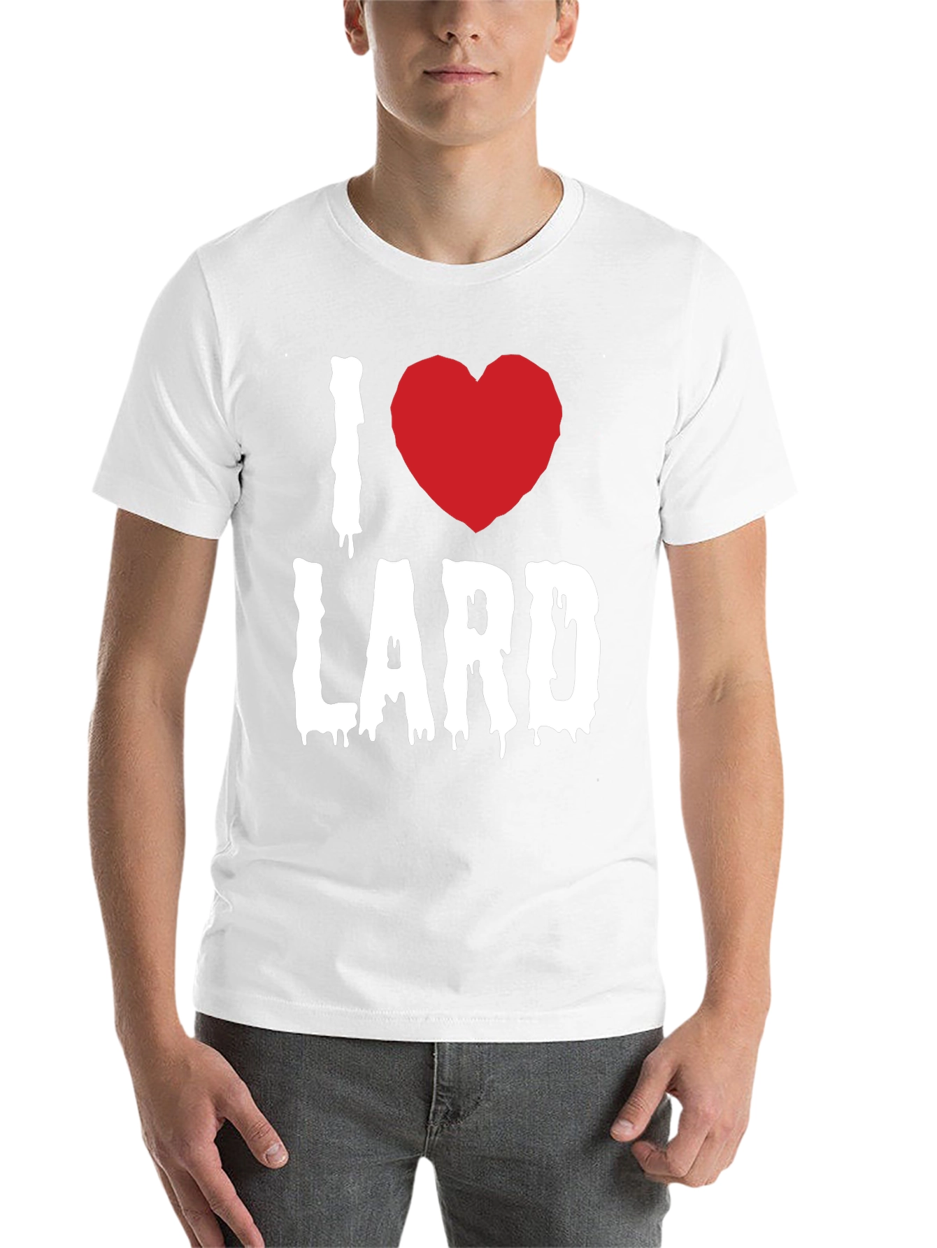 Black I Love Lard Graphic Tee - Black view 14