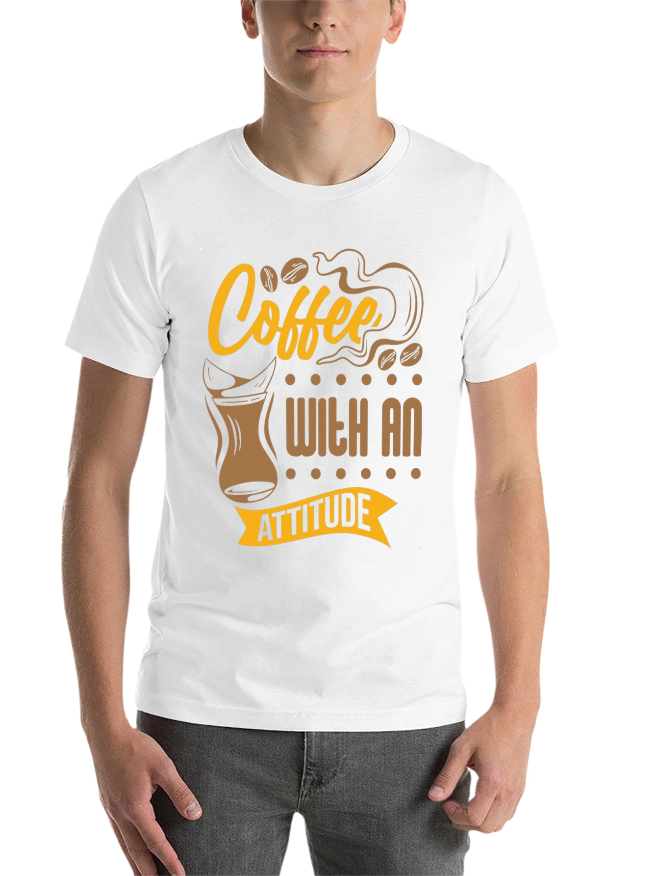 Black Coffee With An Attitude Graphic T-Shirt view 14