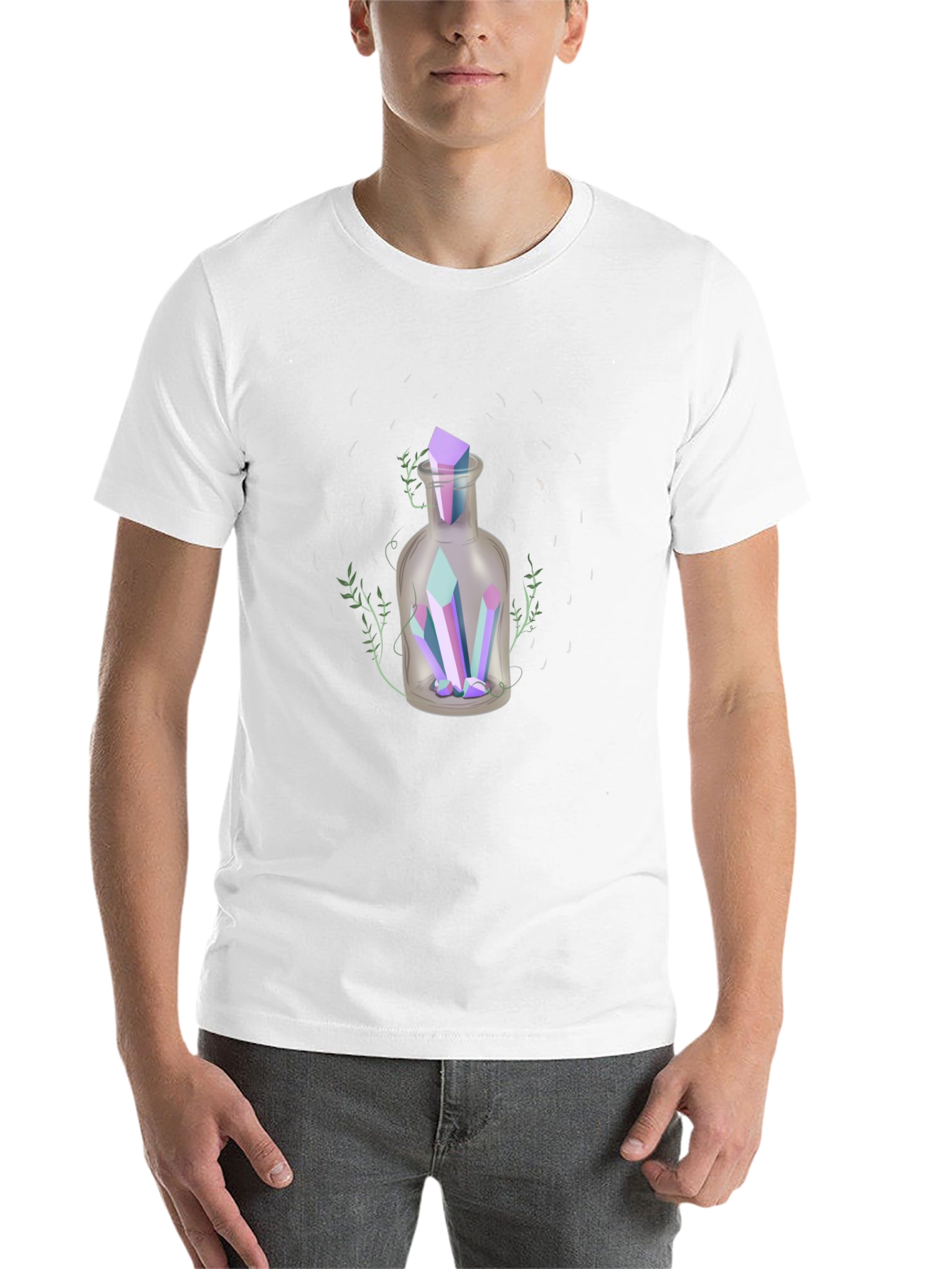 Black Mystic Crystal Bottle T-Shirt view 14