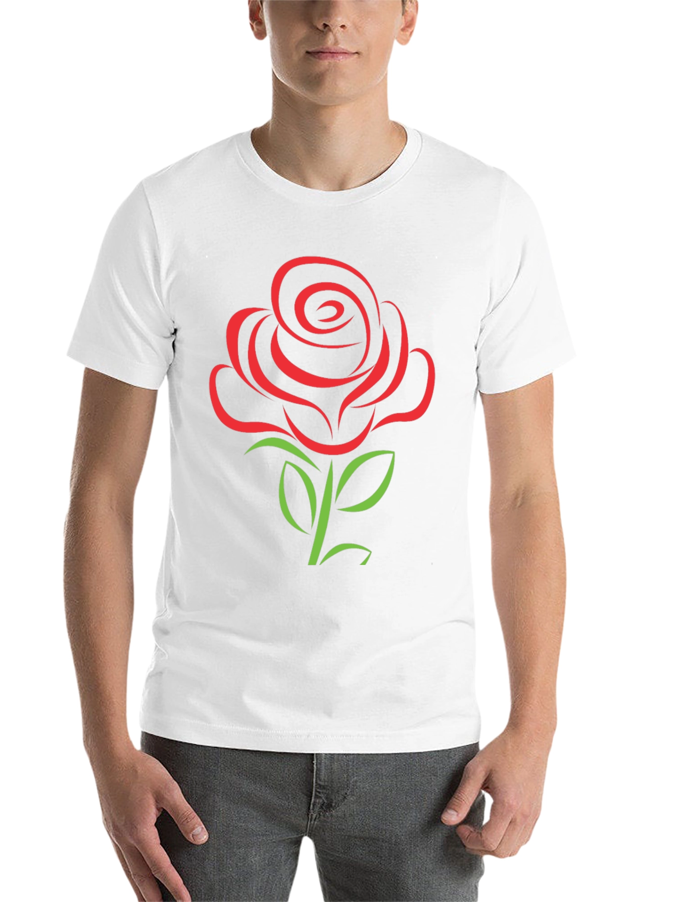 Black Rose Graphic Tee - Black Short Sleeve T-Shirt view 14